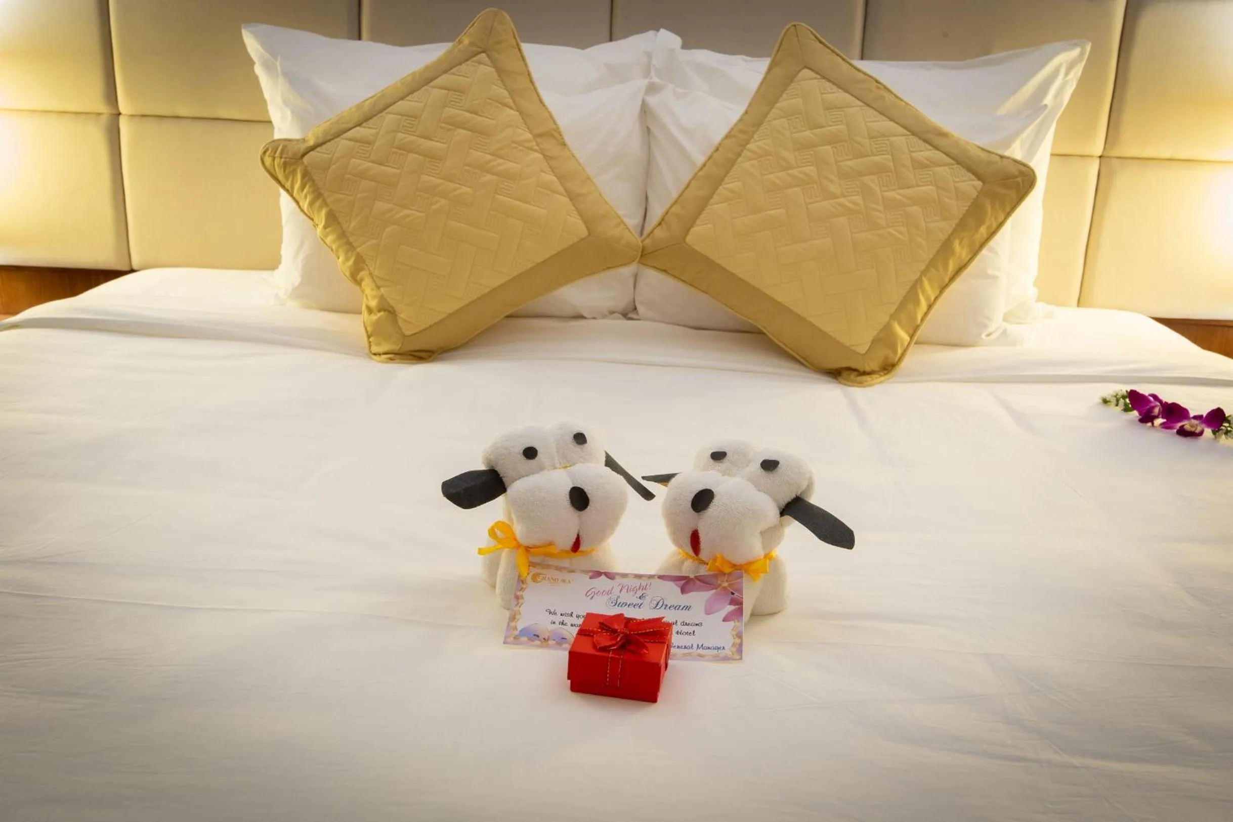 Decorative detail, Bed in Grand Sea Hotel Danang