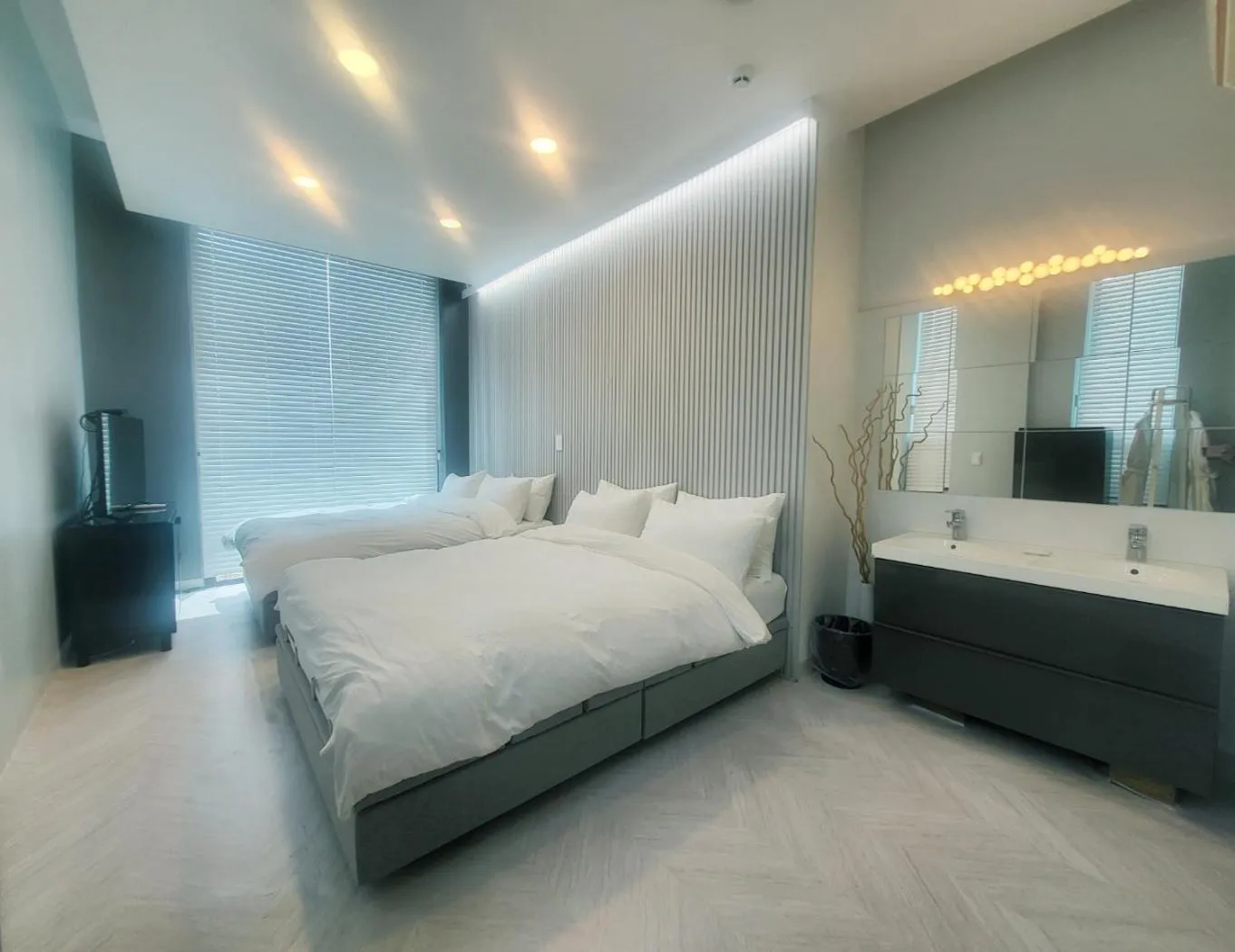 Bed in Penatess Pool Villa