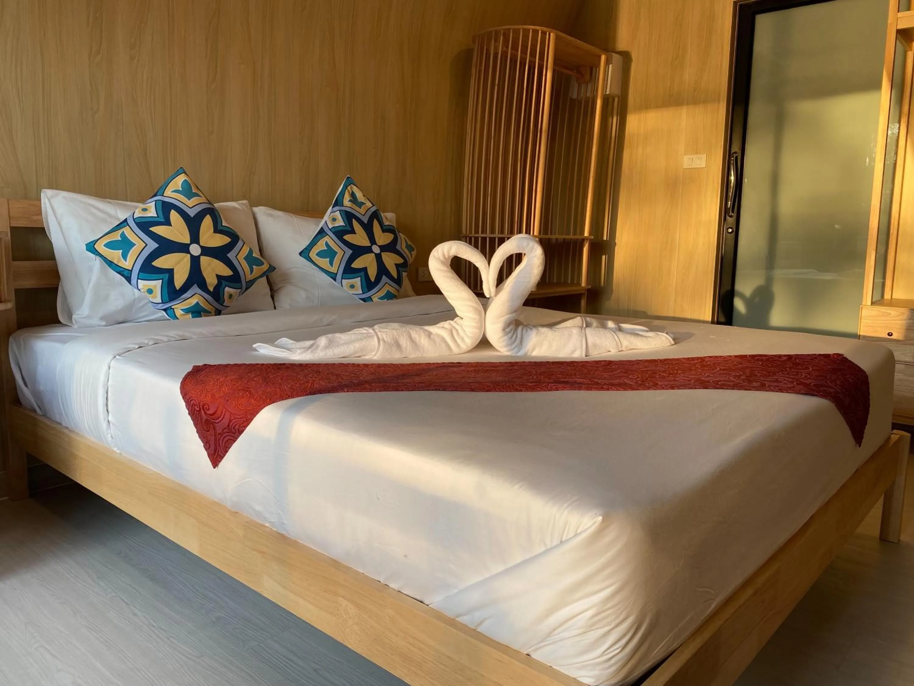 Bed in รตะธารา รีสอร์ท ratathara resort