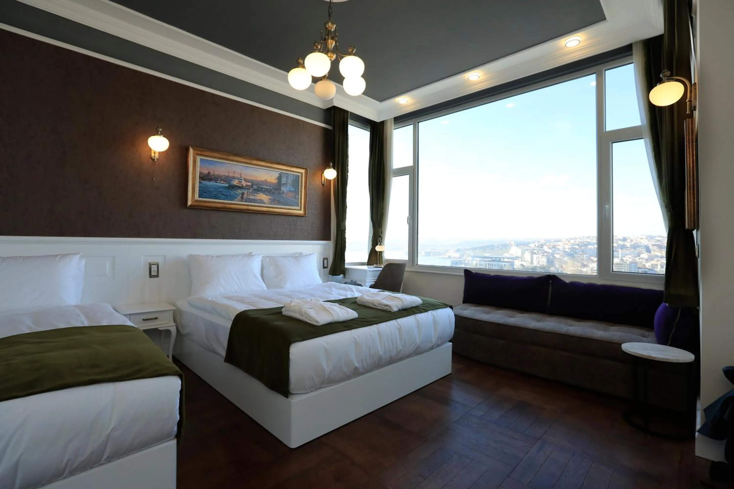 Bedroom, Bed in Art Nouveau Pera