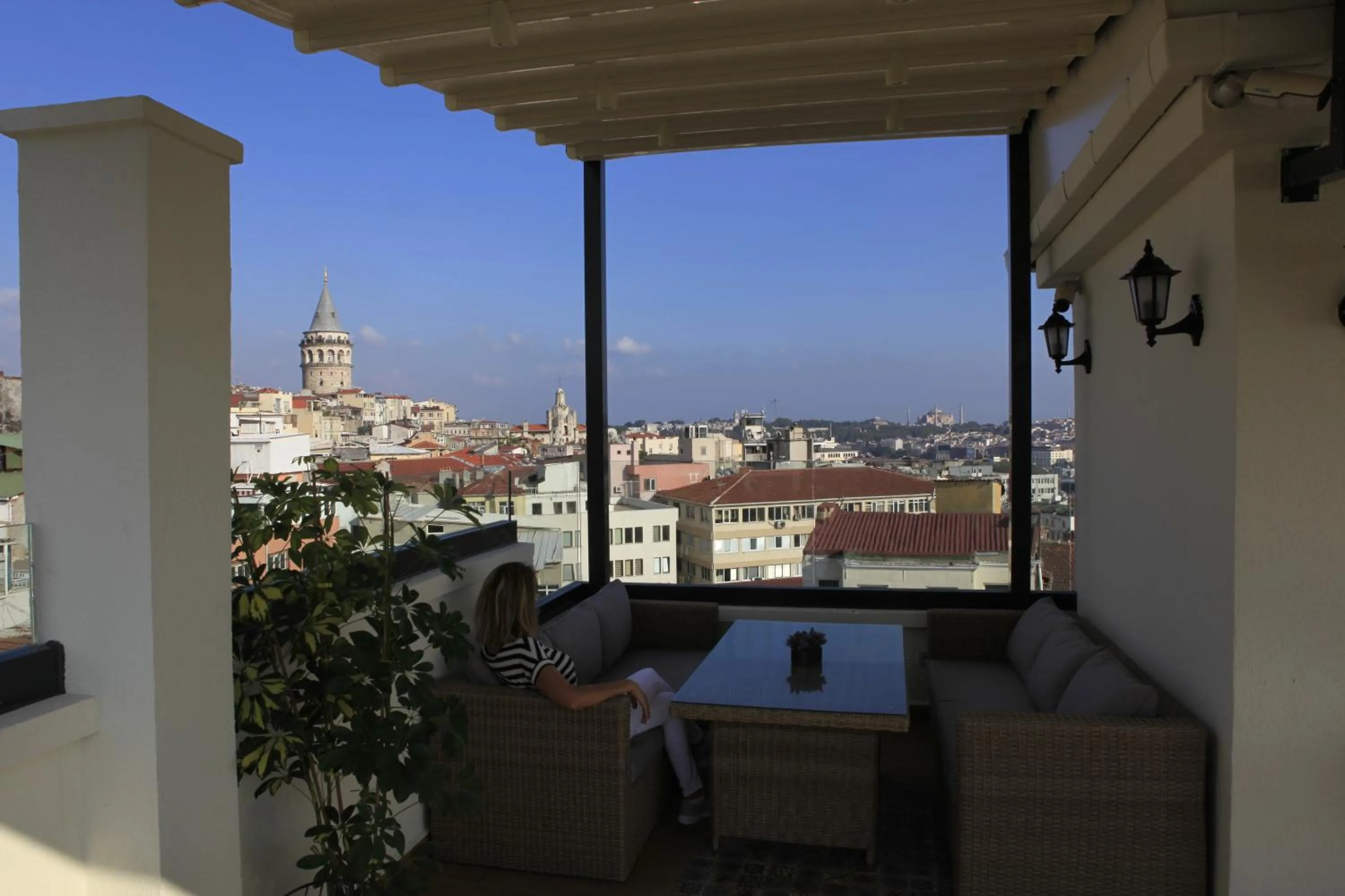 Landmark view in Art Nouveau Pera