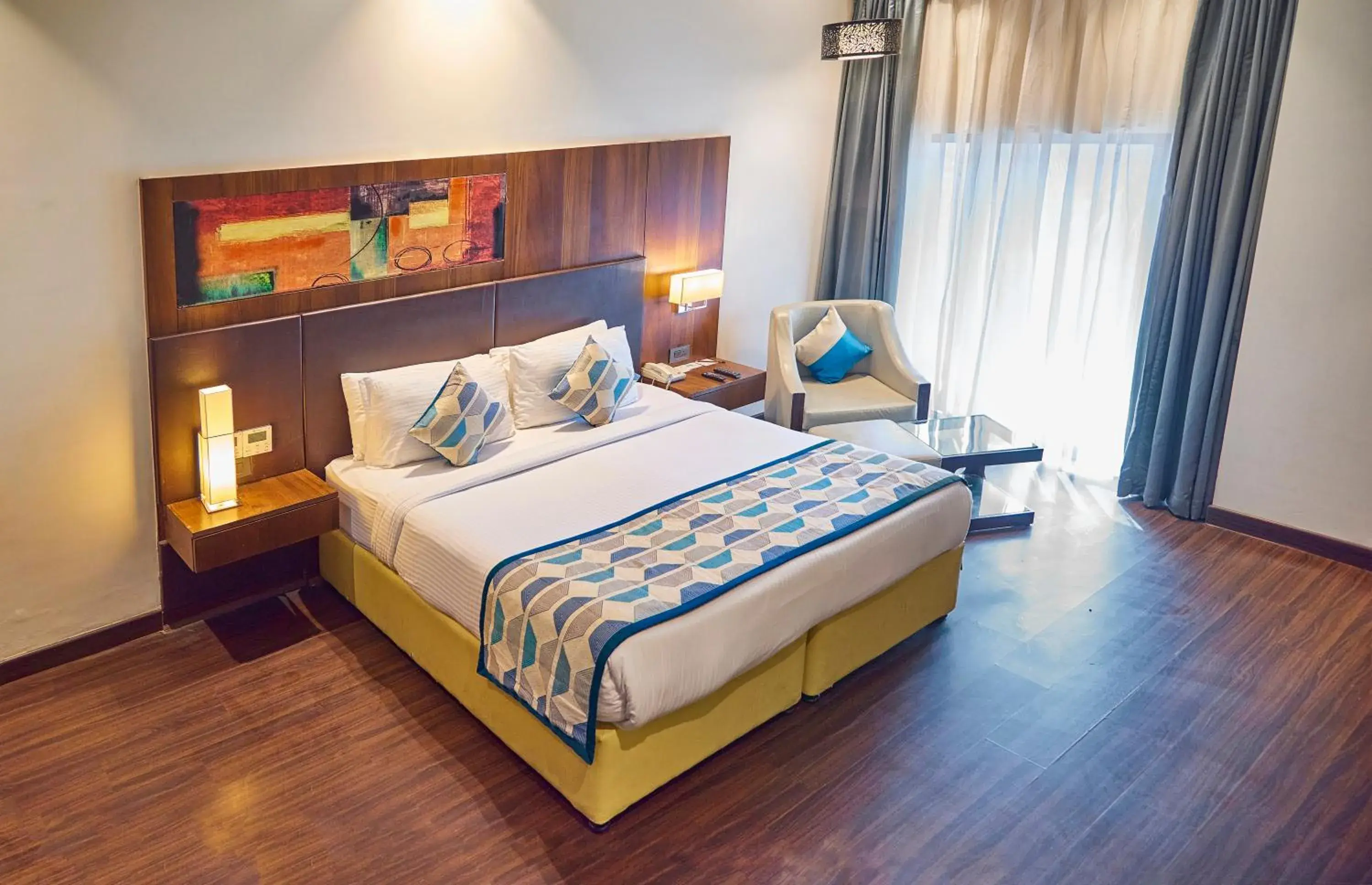 Bed in The P L Palace Agra Bed in The P L Palace Agra