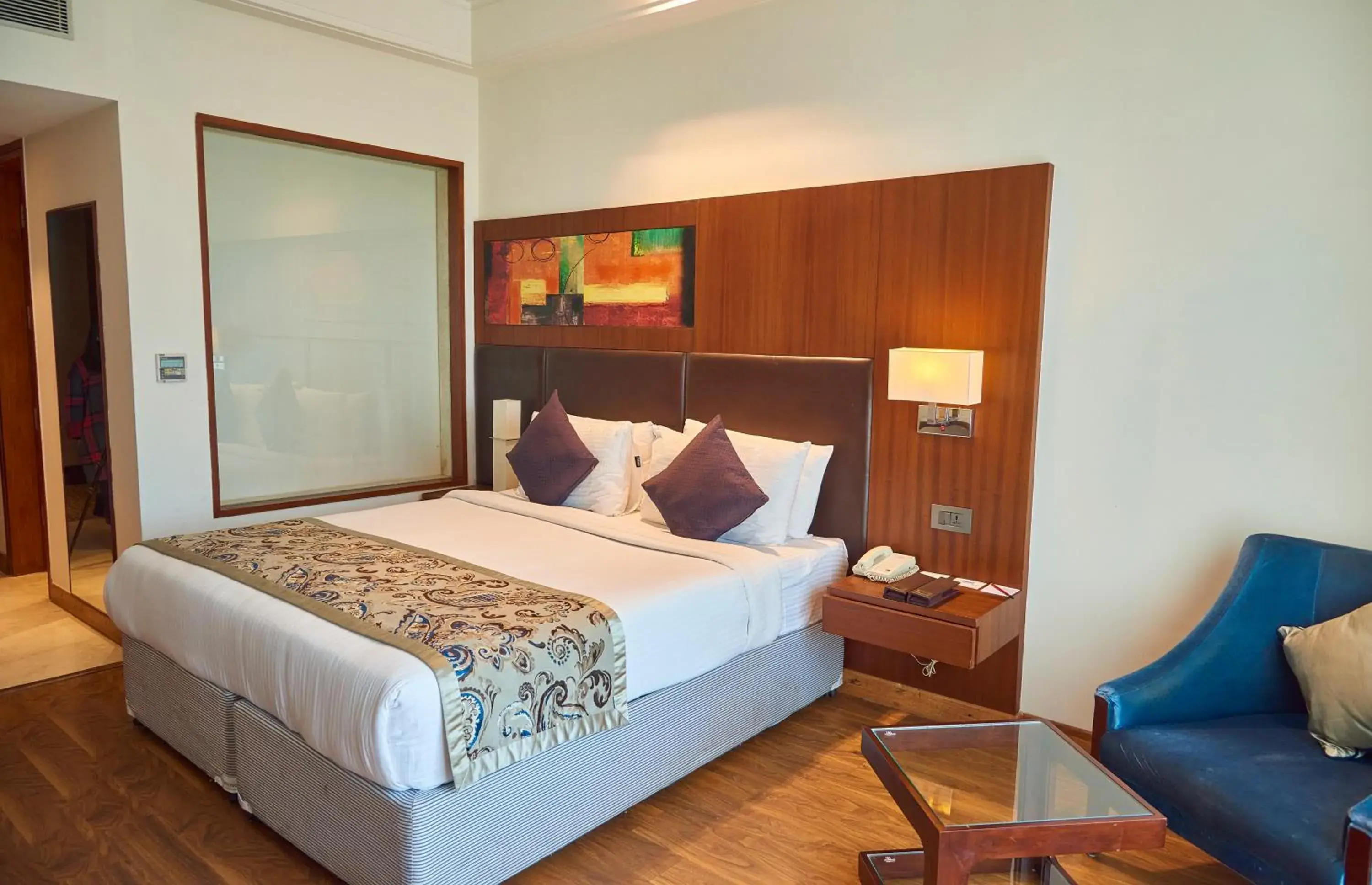 Bed in The P L Palace Agra Bed in The P L Palace Agra