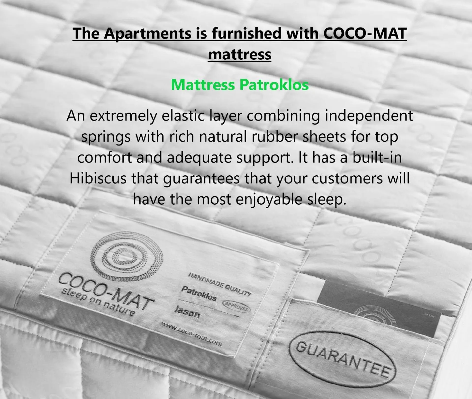 Bed in Isida Hotel Agia Marina