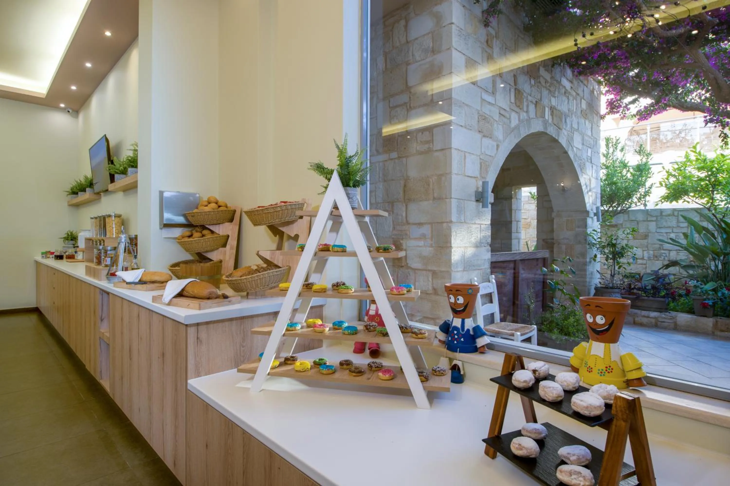 Buffet breakfast in Isida Hotel Agia Marina