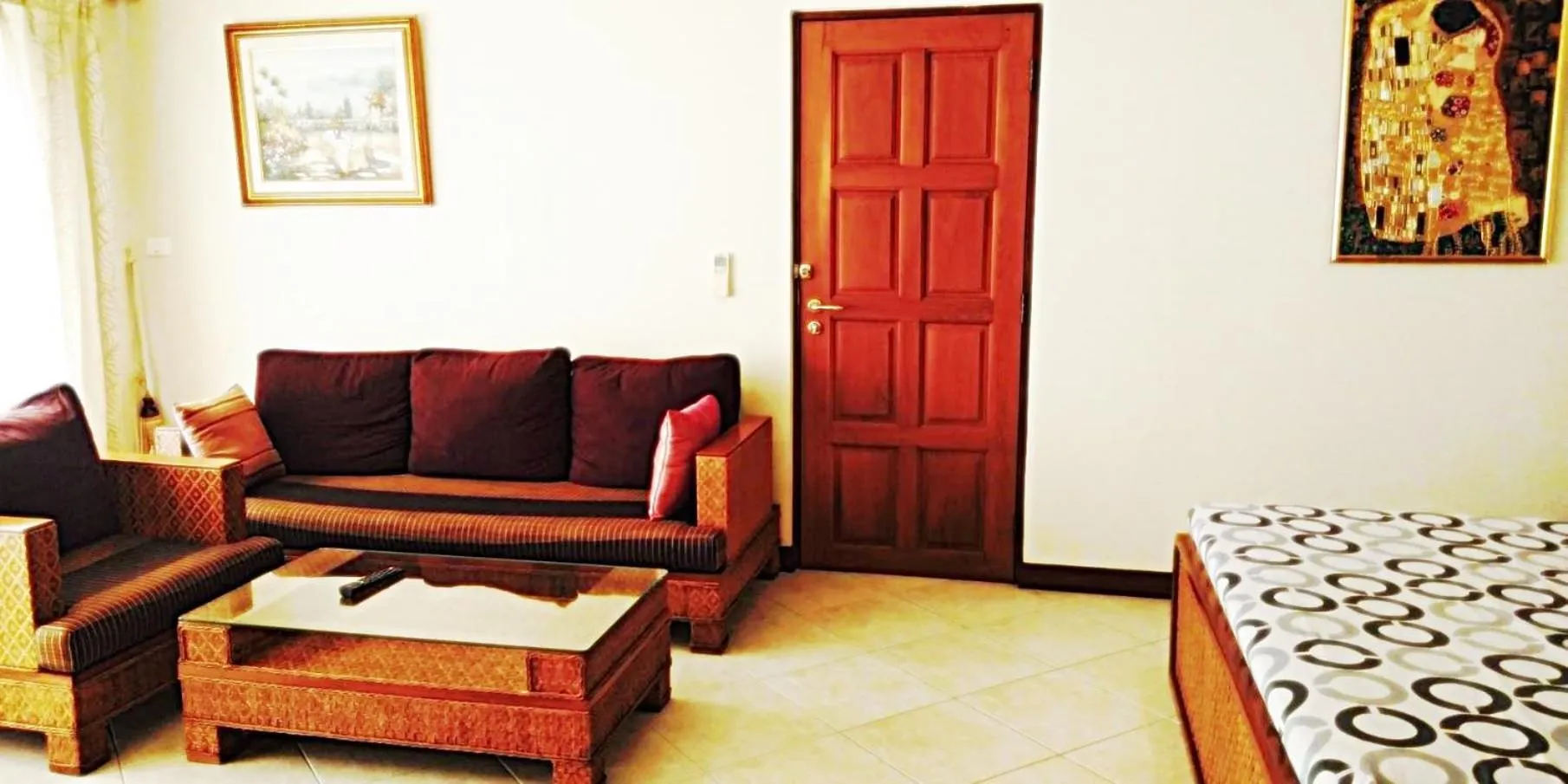 Living room, Bed in View Talay Residence 6 Wongamat Beach