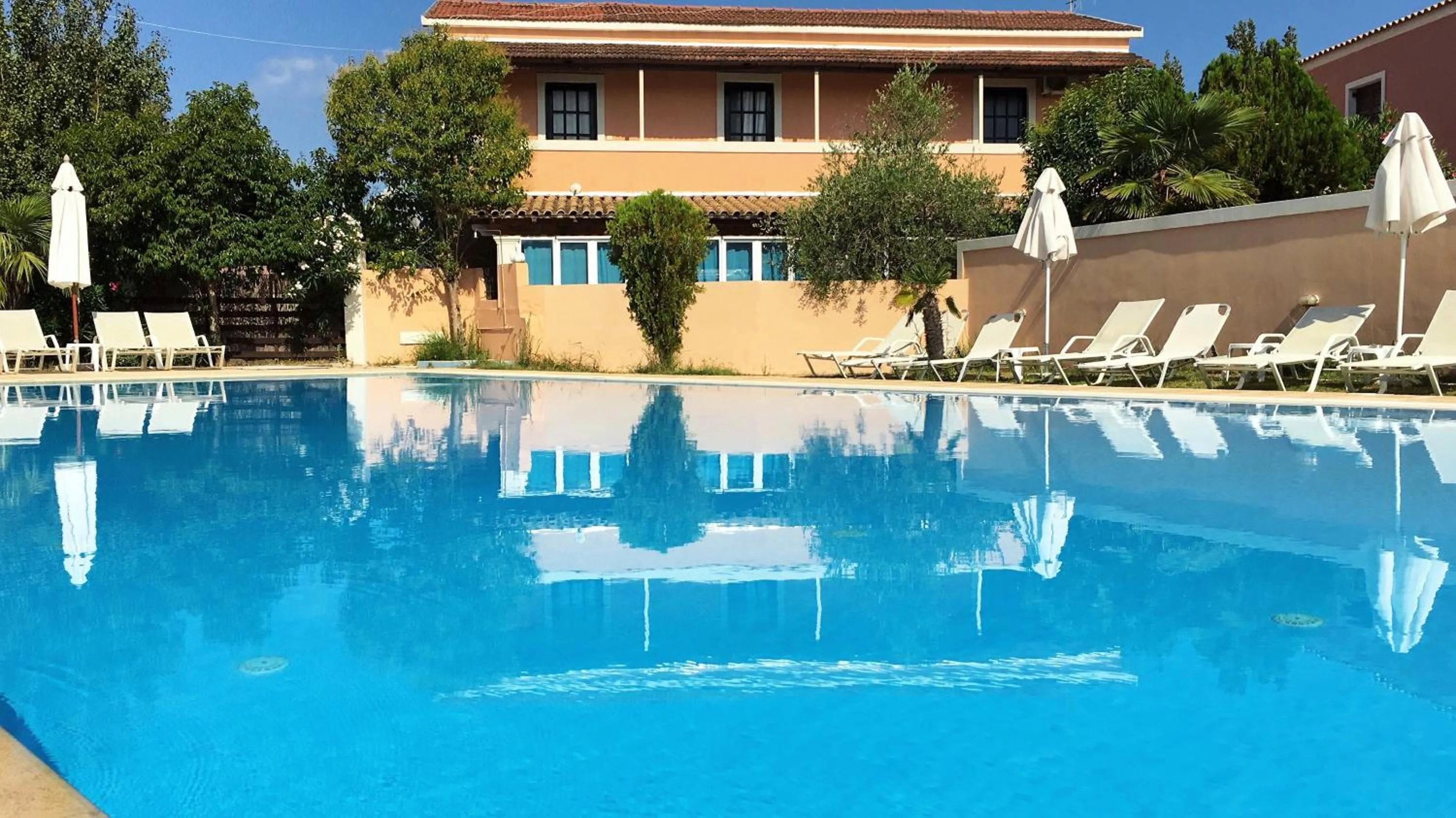 Swimming pool in CorfuGrace