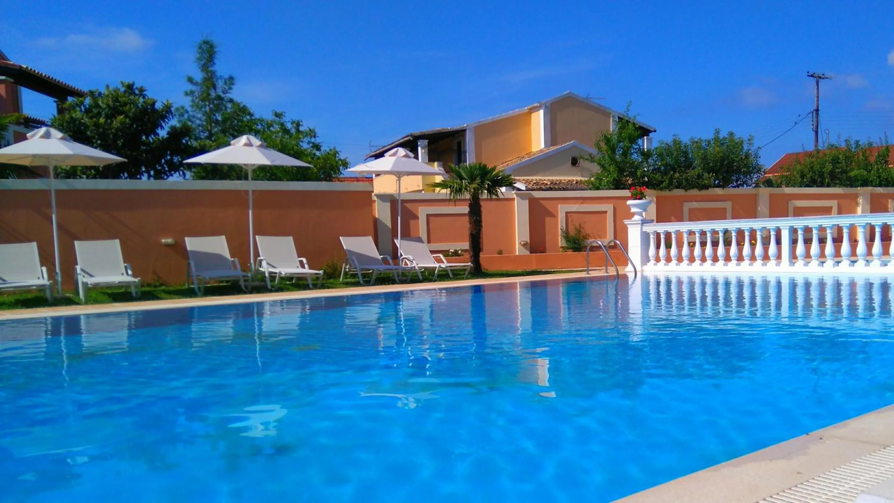 Swimming pool in CorfuGrace