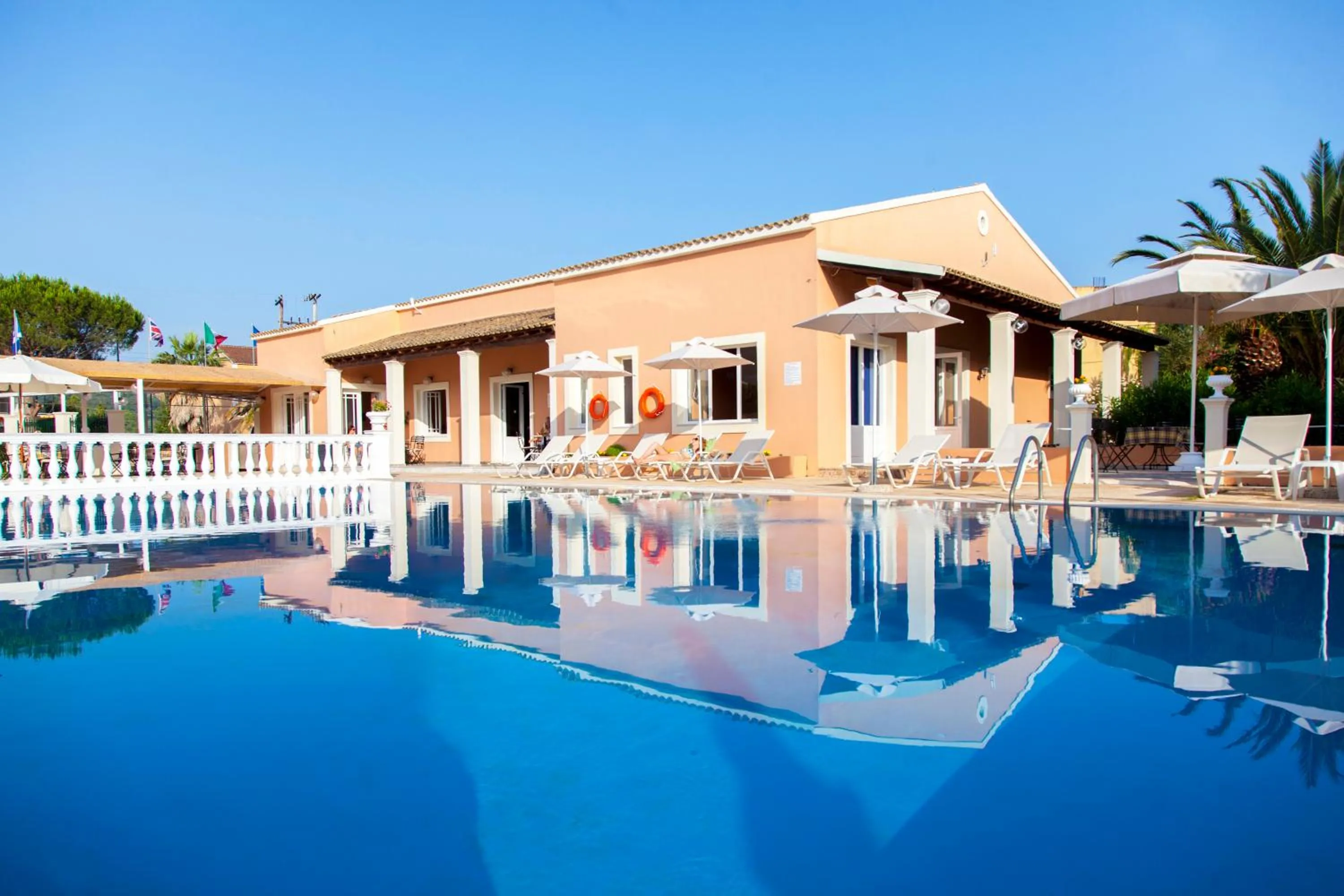 Swimming pool in CorfuGrace