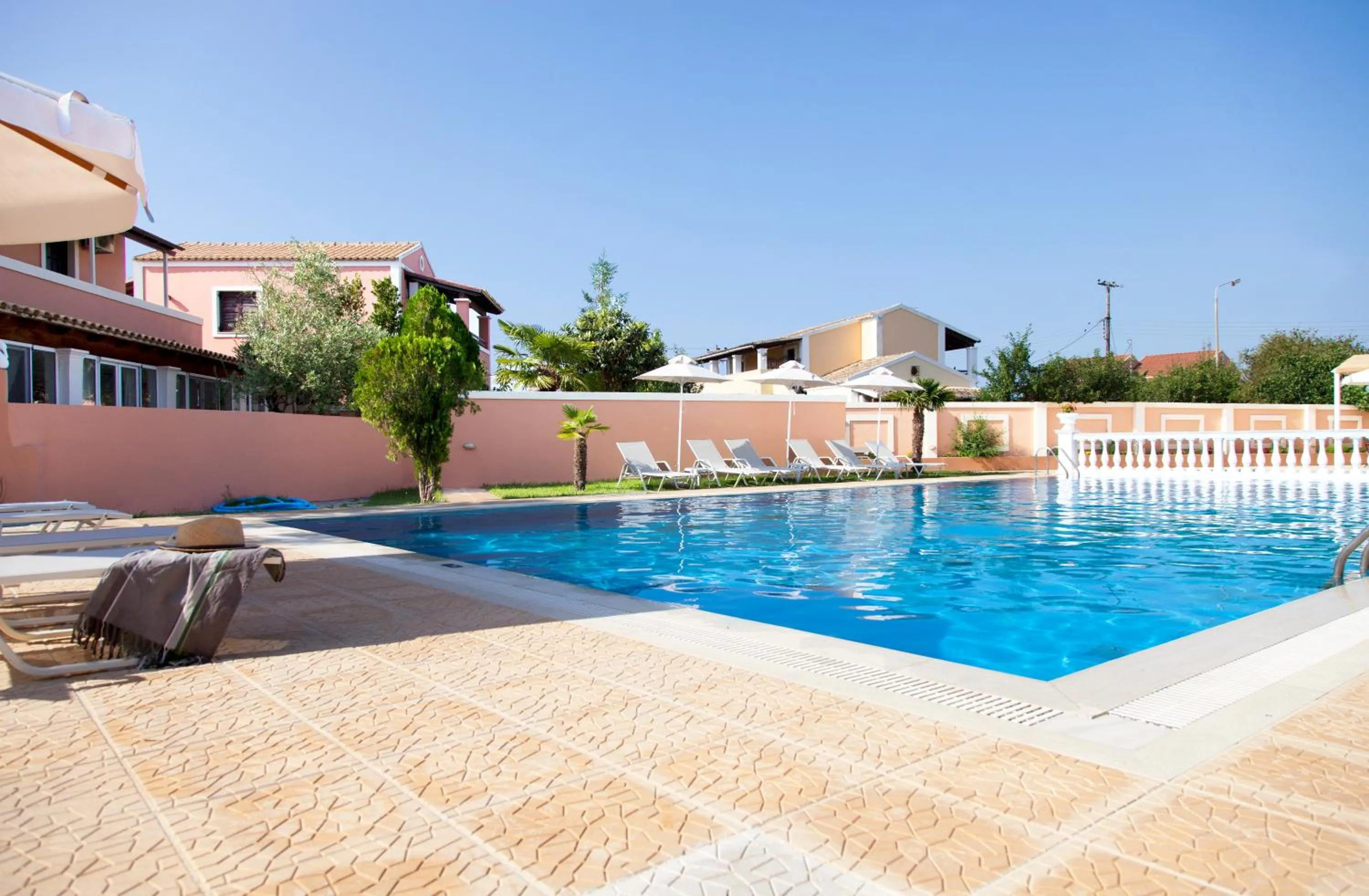 Swimming pool in CorfuGrace