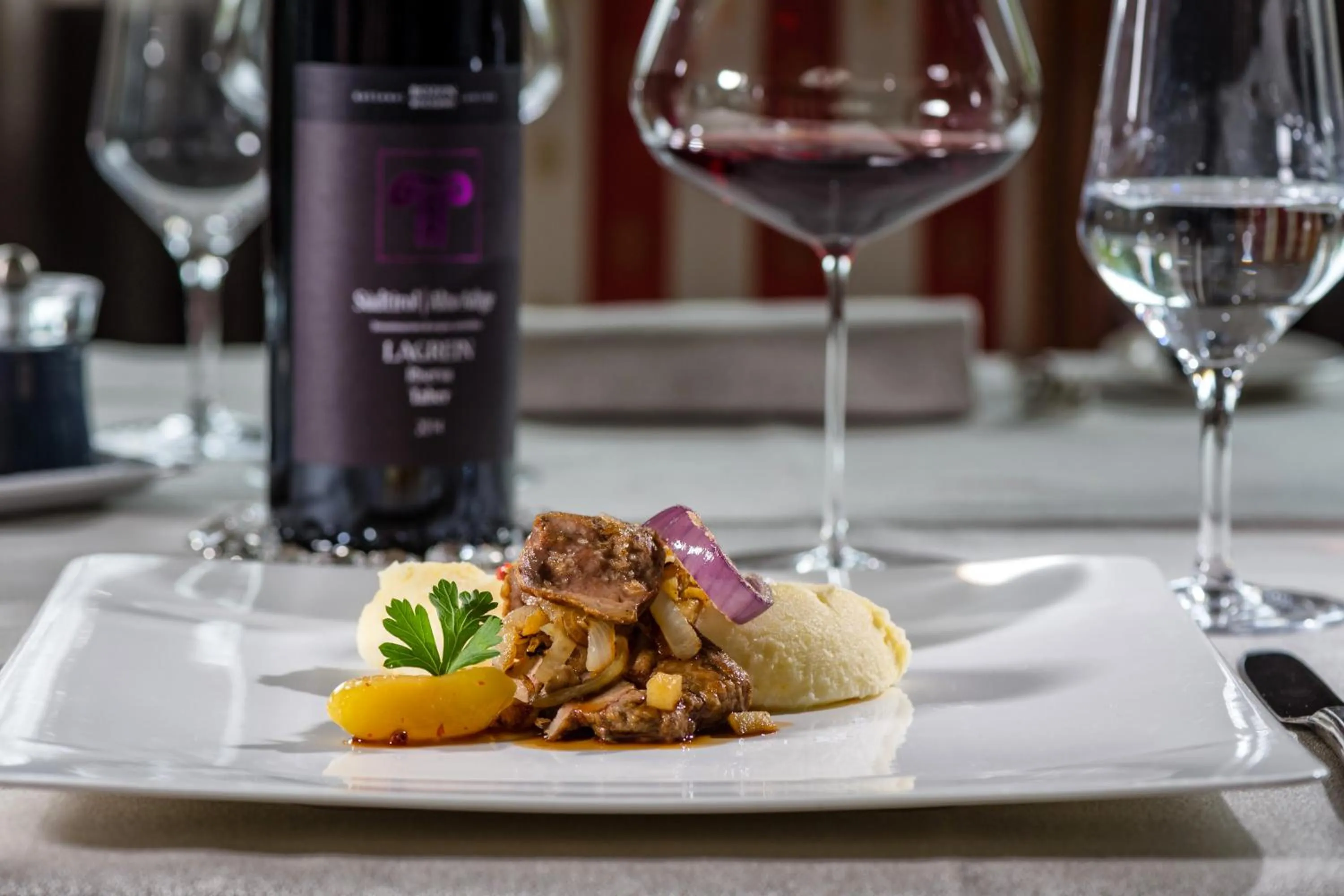 Food close-up in FAYN garden retreat hotel