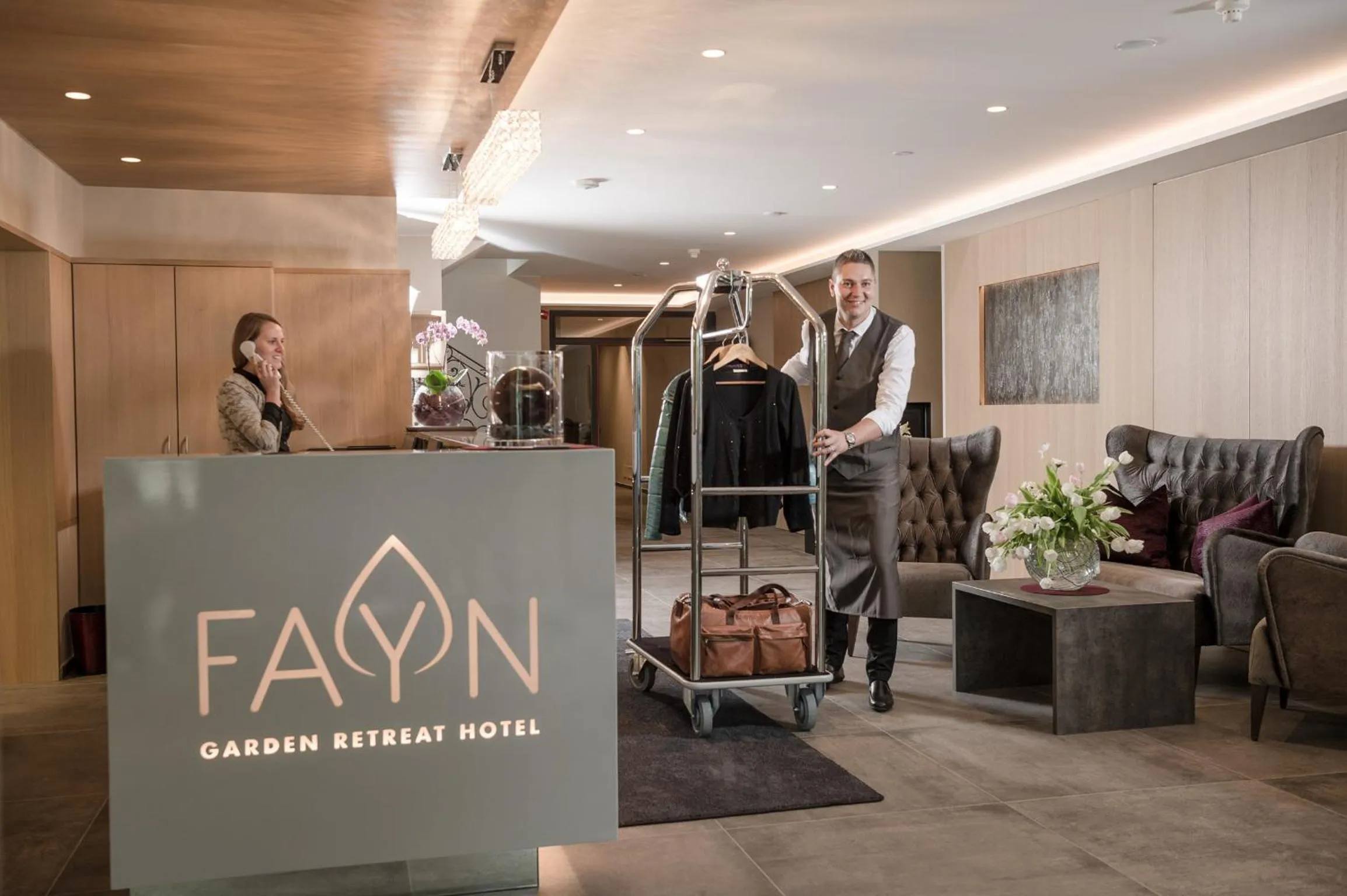 People in FAYN garden retreat hotel