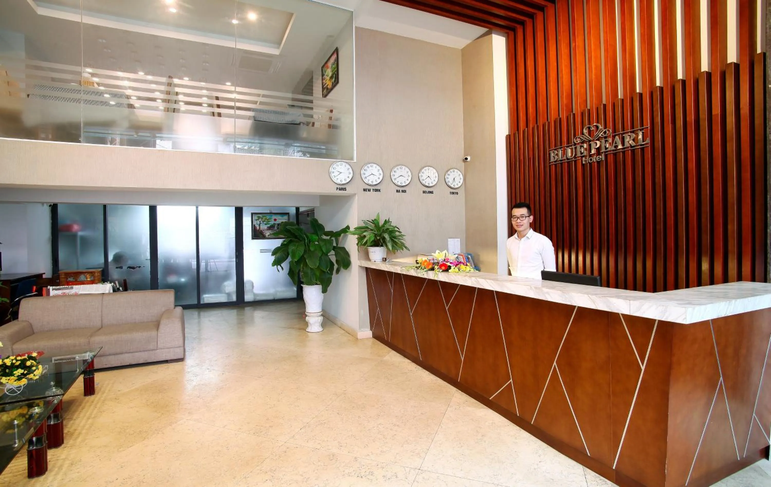 Lobby or reception in Blue Pearl Hanoi Hotel
