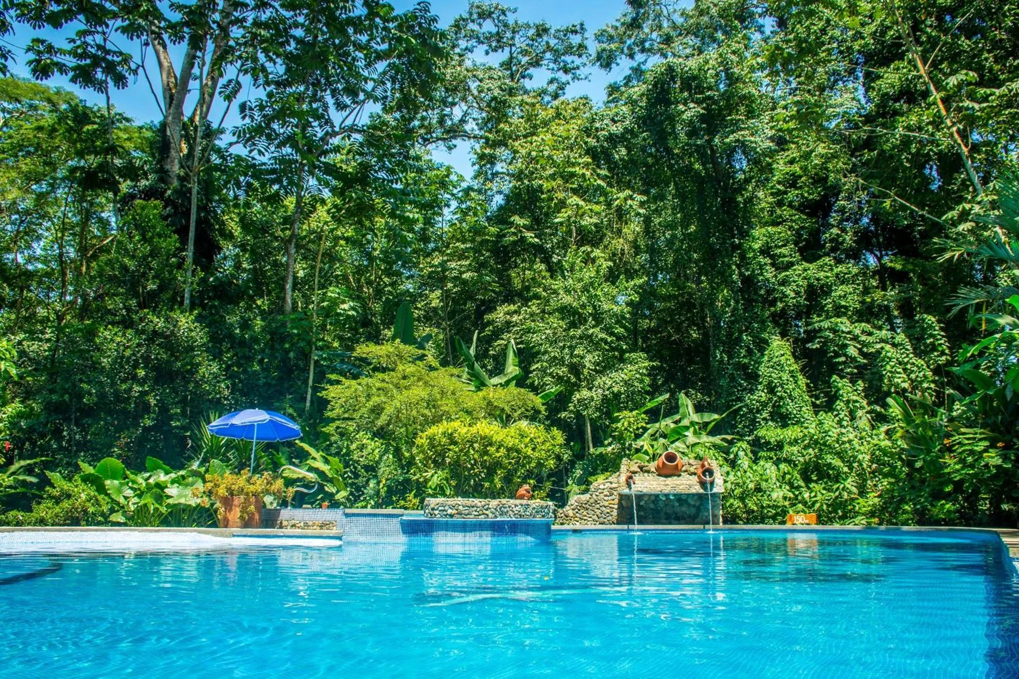 Swimming pool in The Goddess Garden Eco-Resort