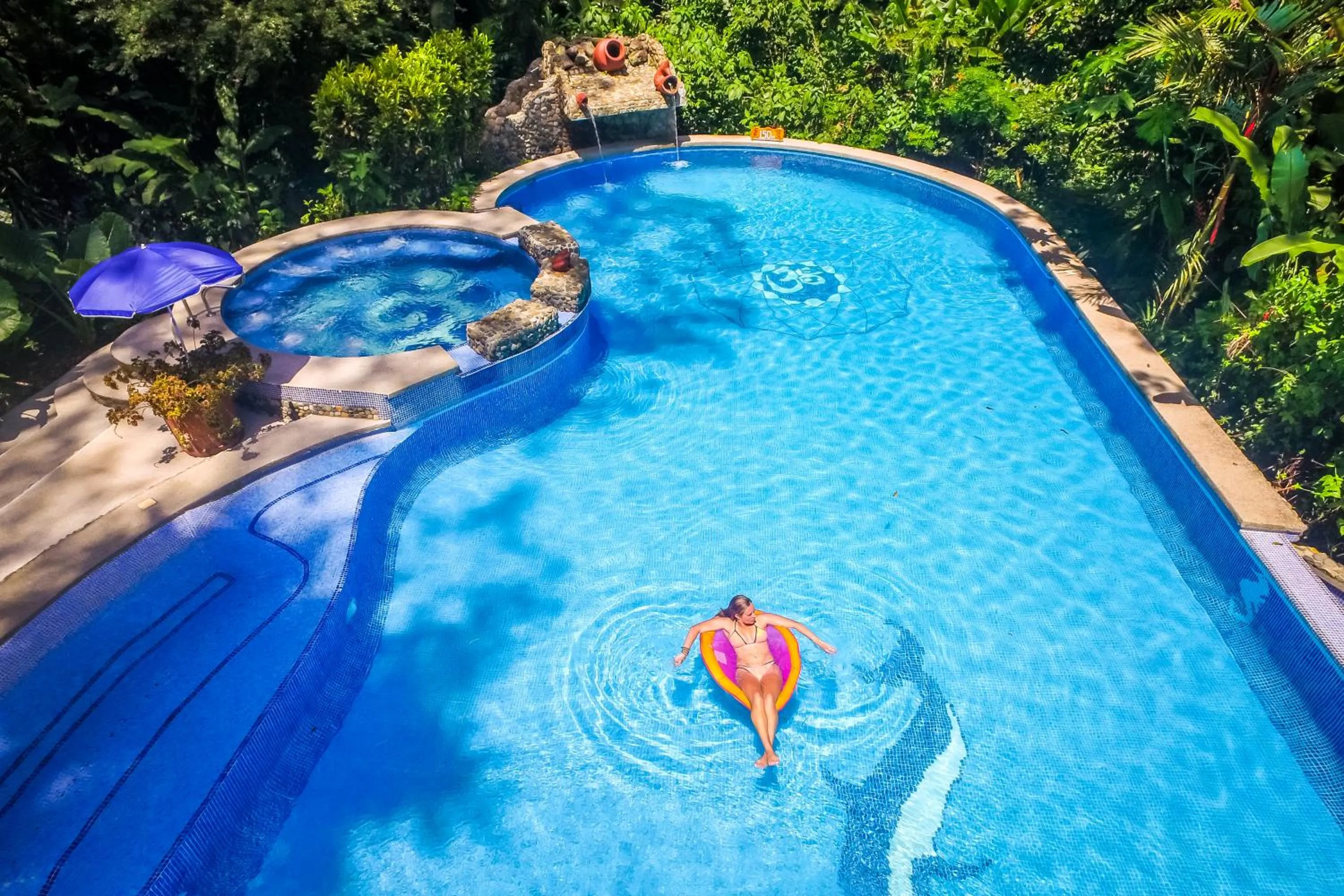 Swimming pool in The Goddess Garden Eco-Resort
