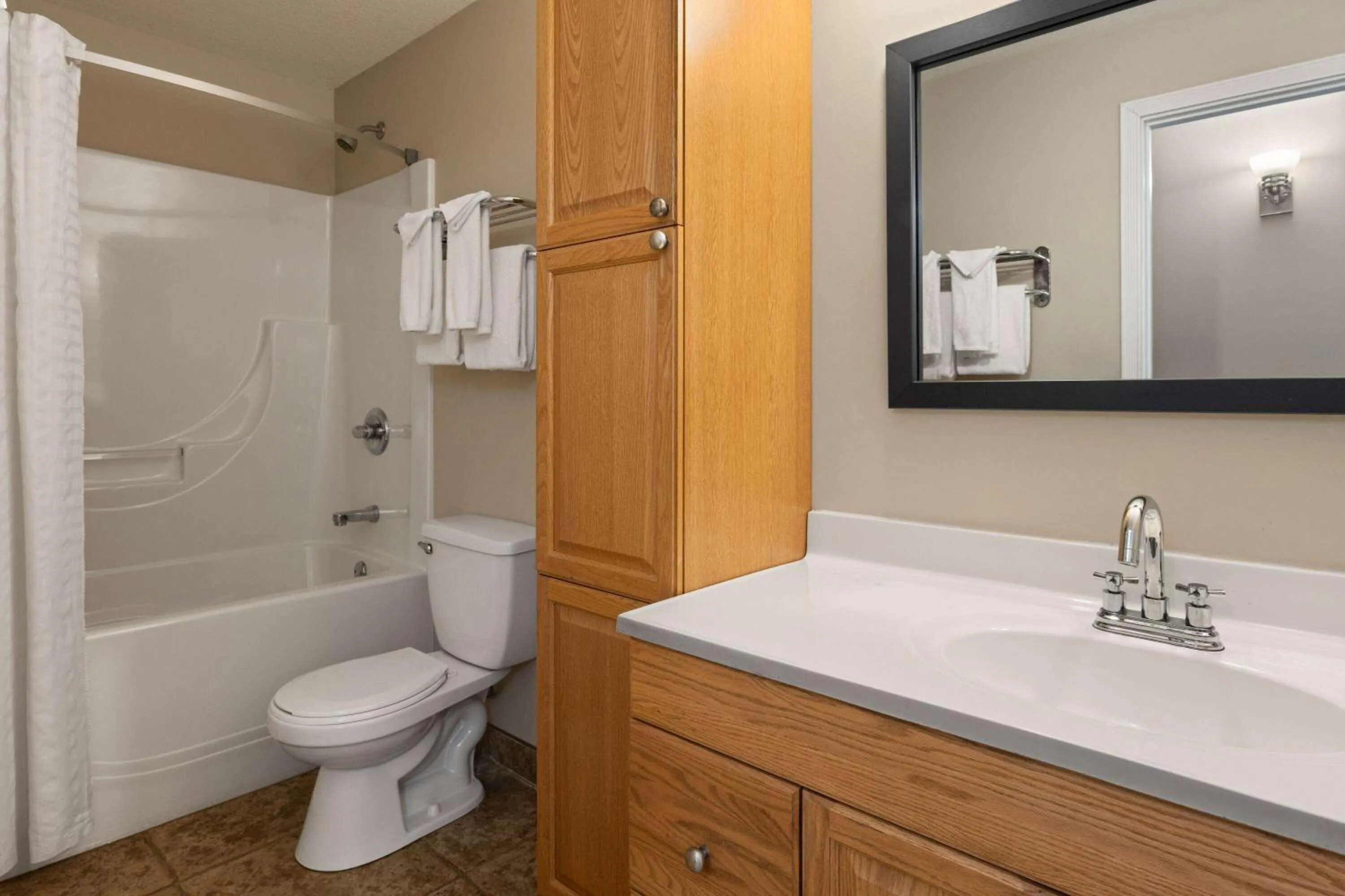 Bathroom in Super 8 by Wyndham Fort McMurray