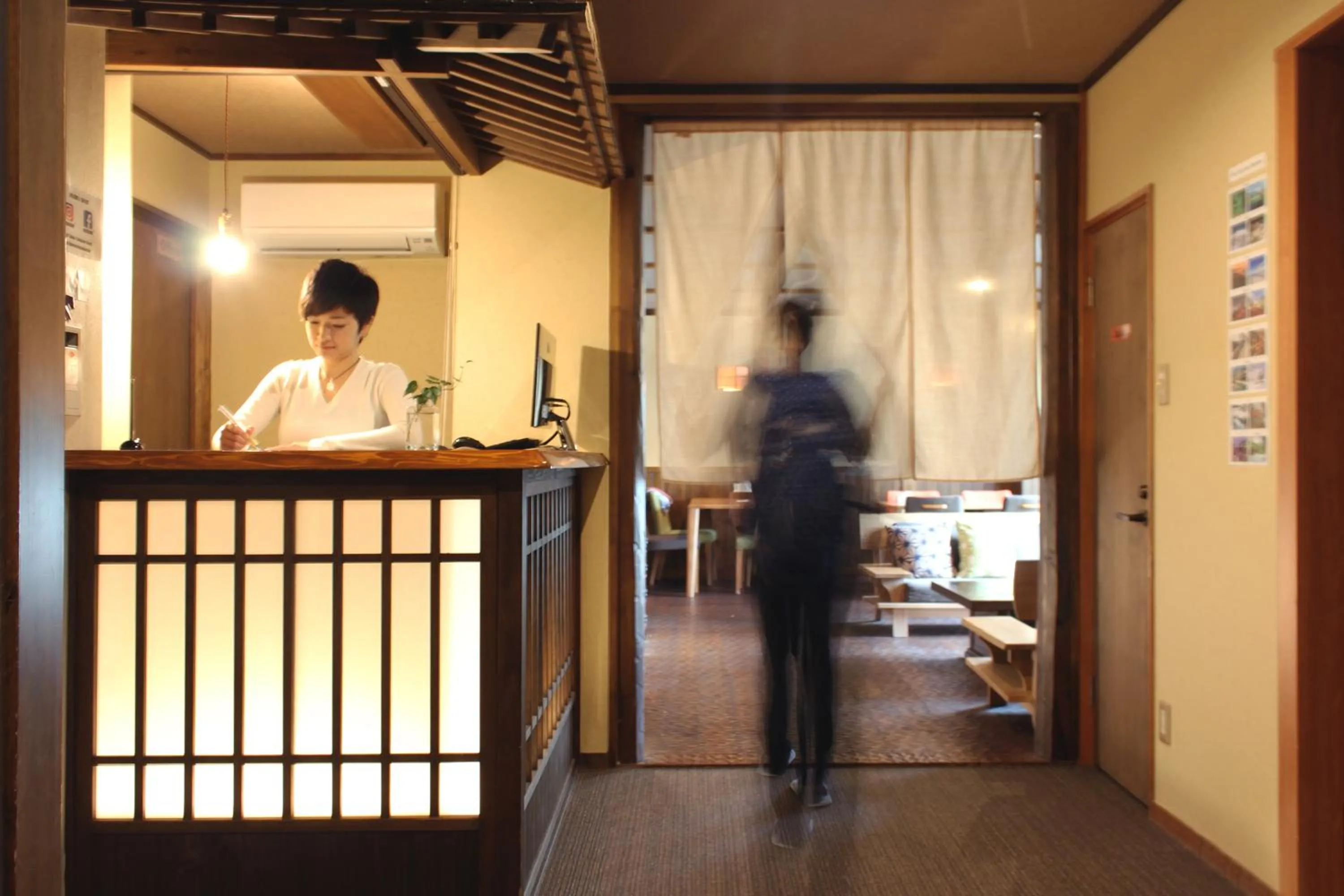 Lobby or reception in K&#x27;s House Takayama Oasis [2nd K&#x27;s Hostel]