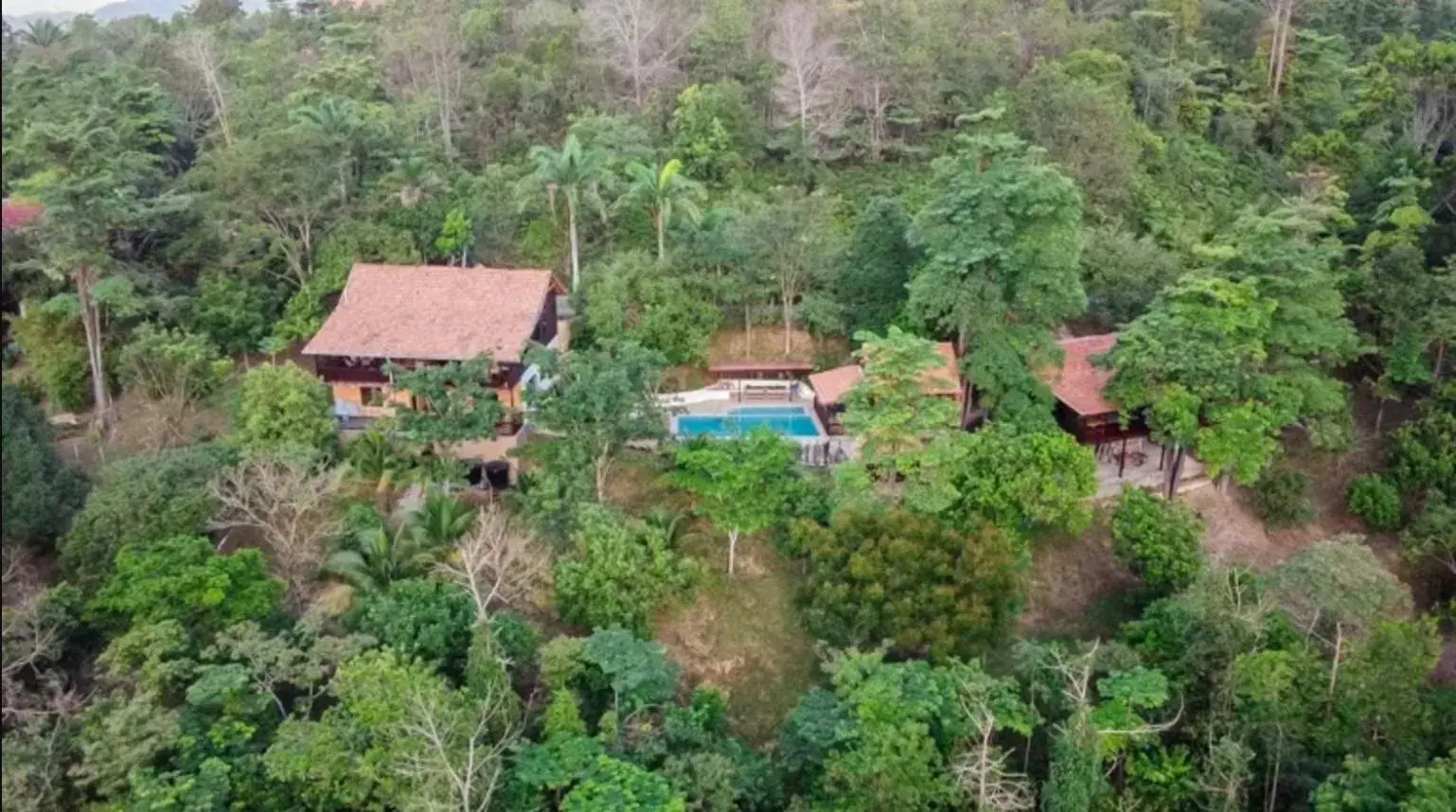 Bird's eye view in De Serenity - Exclusive Jungle Retreat Bird's eye view in De Serenity - Exclusive Jungle Retreat