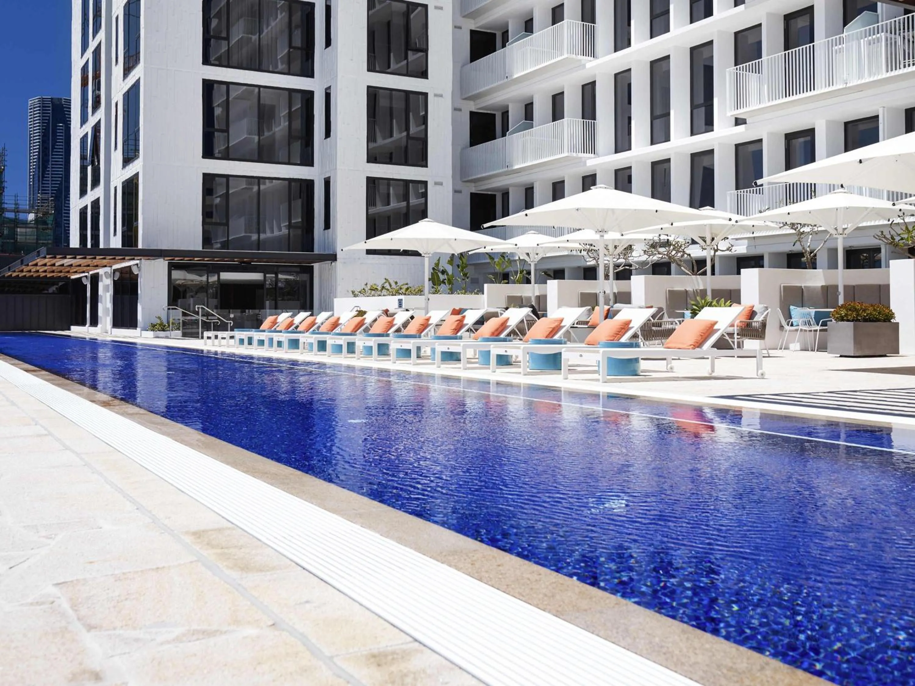 Pool view in The Johnson Brisbane - Art Series