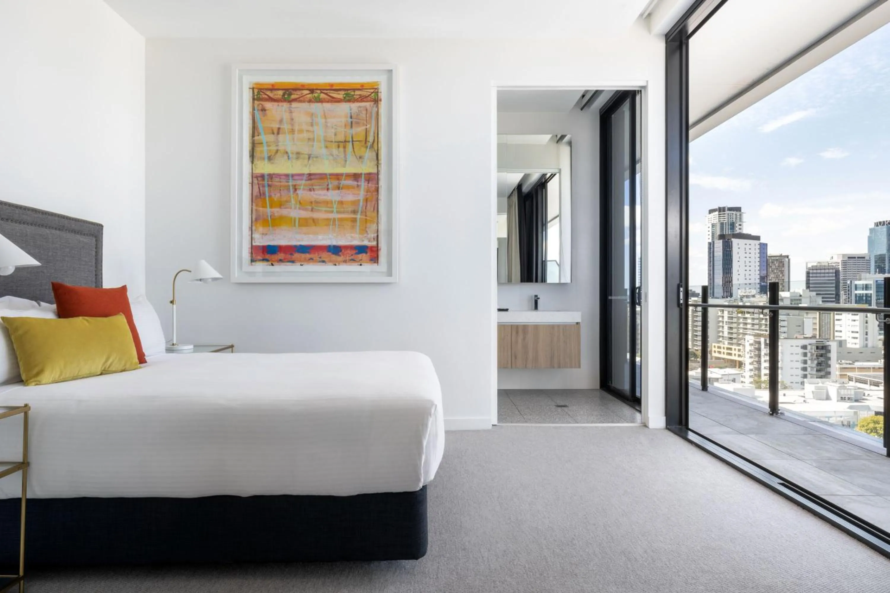 Bedroom, Bed in The Johnson Brisbane - Art Series