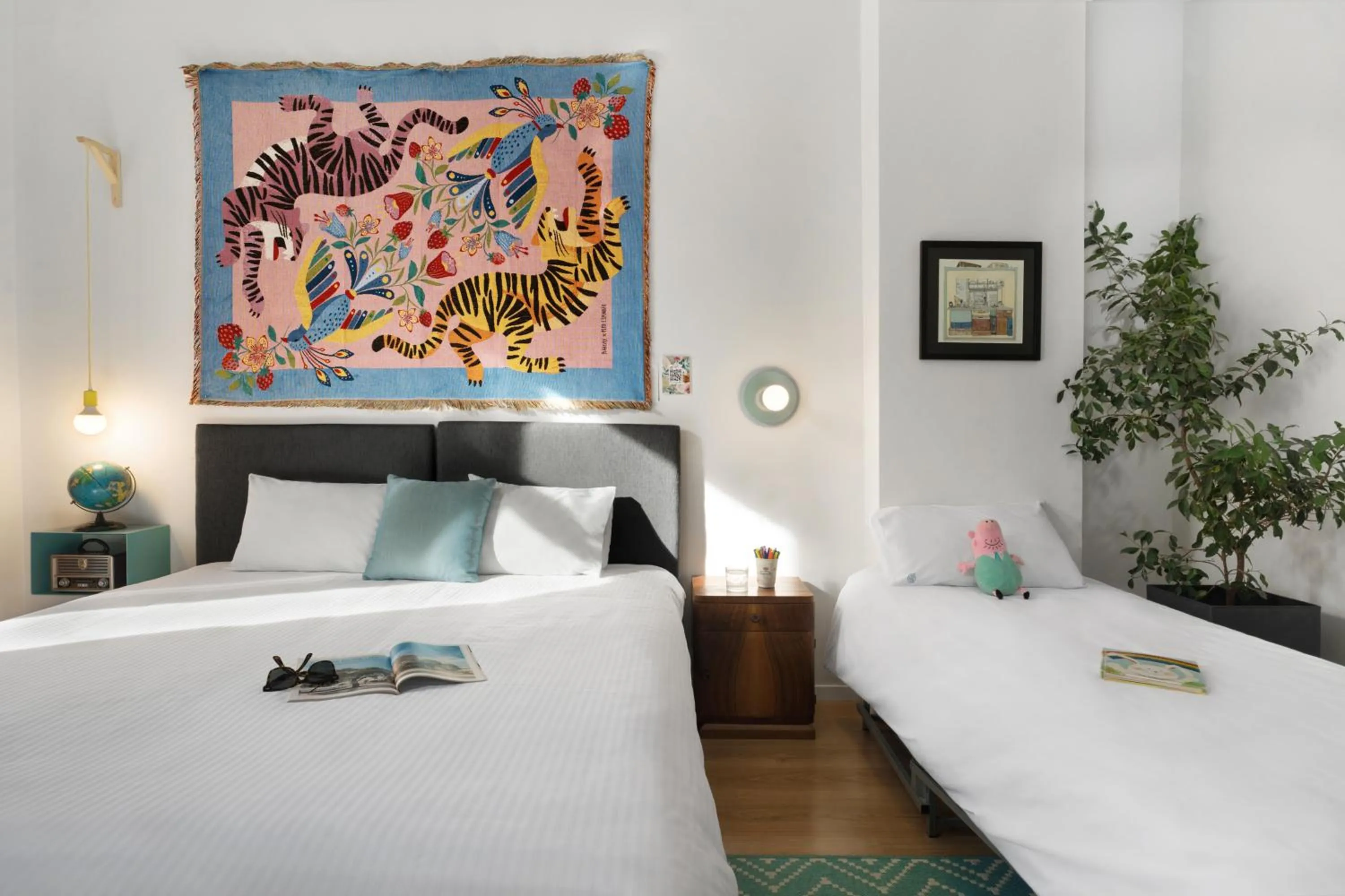 Photo of the whole room, Bed in The Caravan