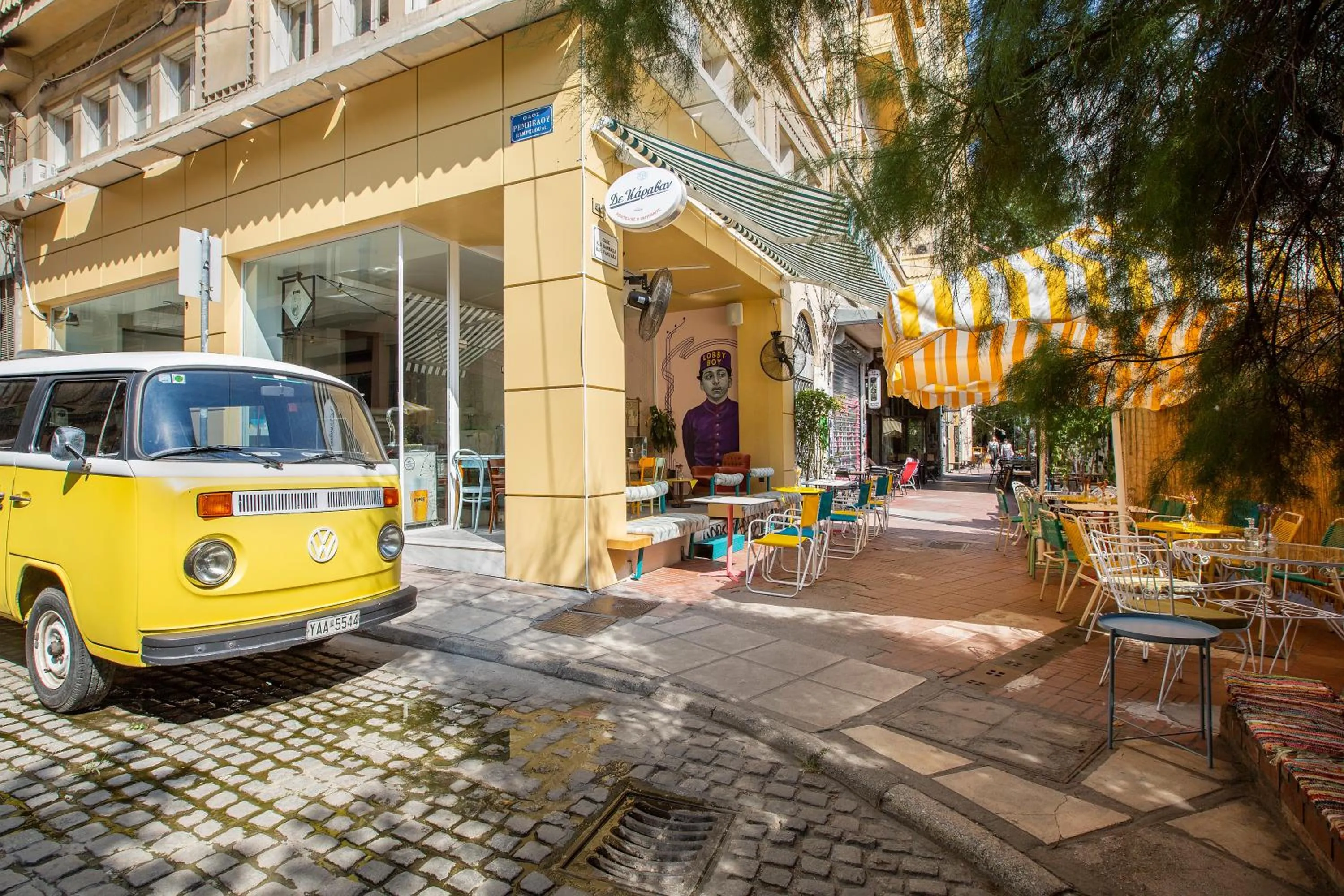Seating area in The Caravan