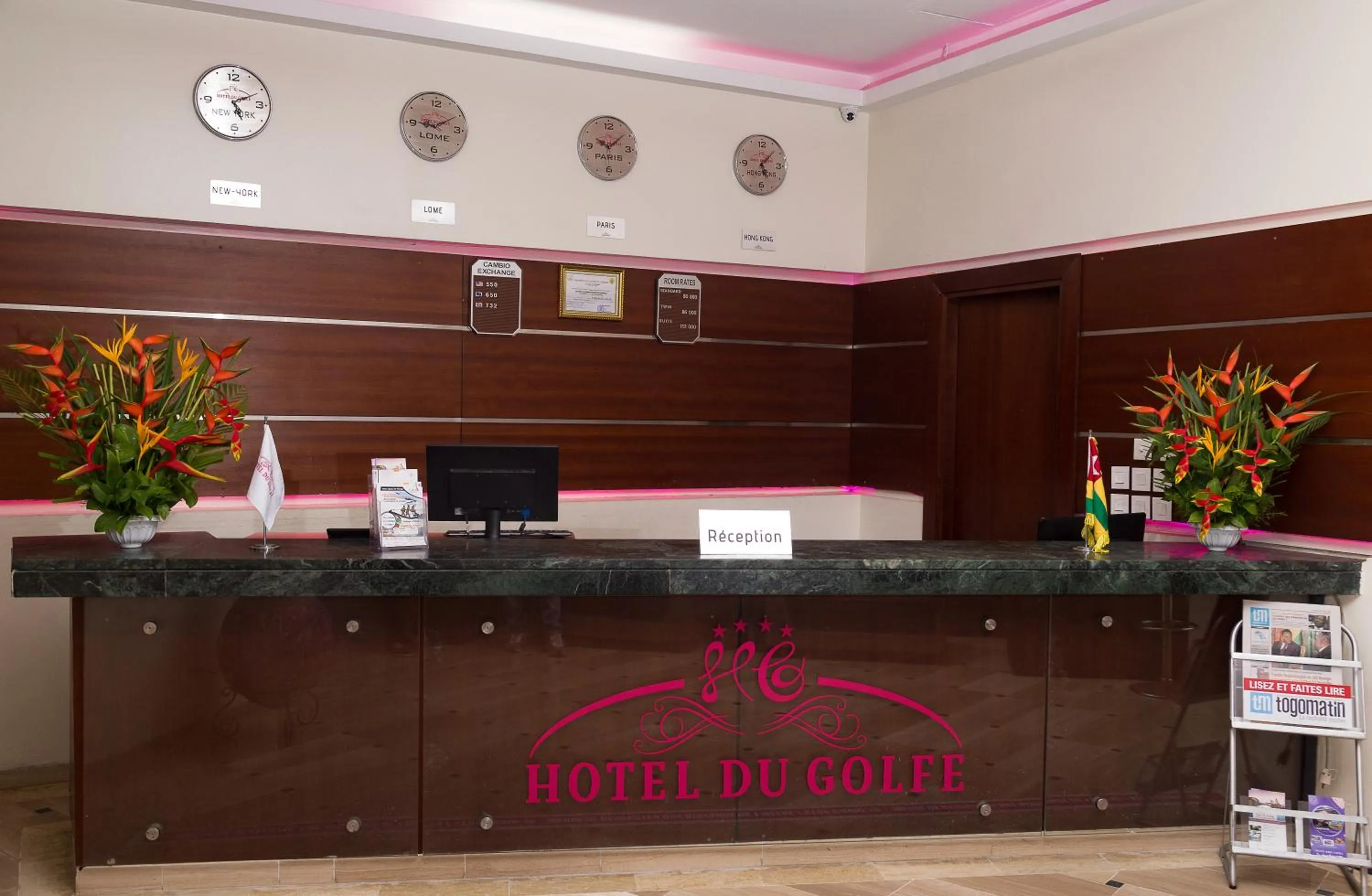Lobby or reception in Hotel du Golfe