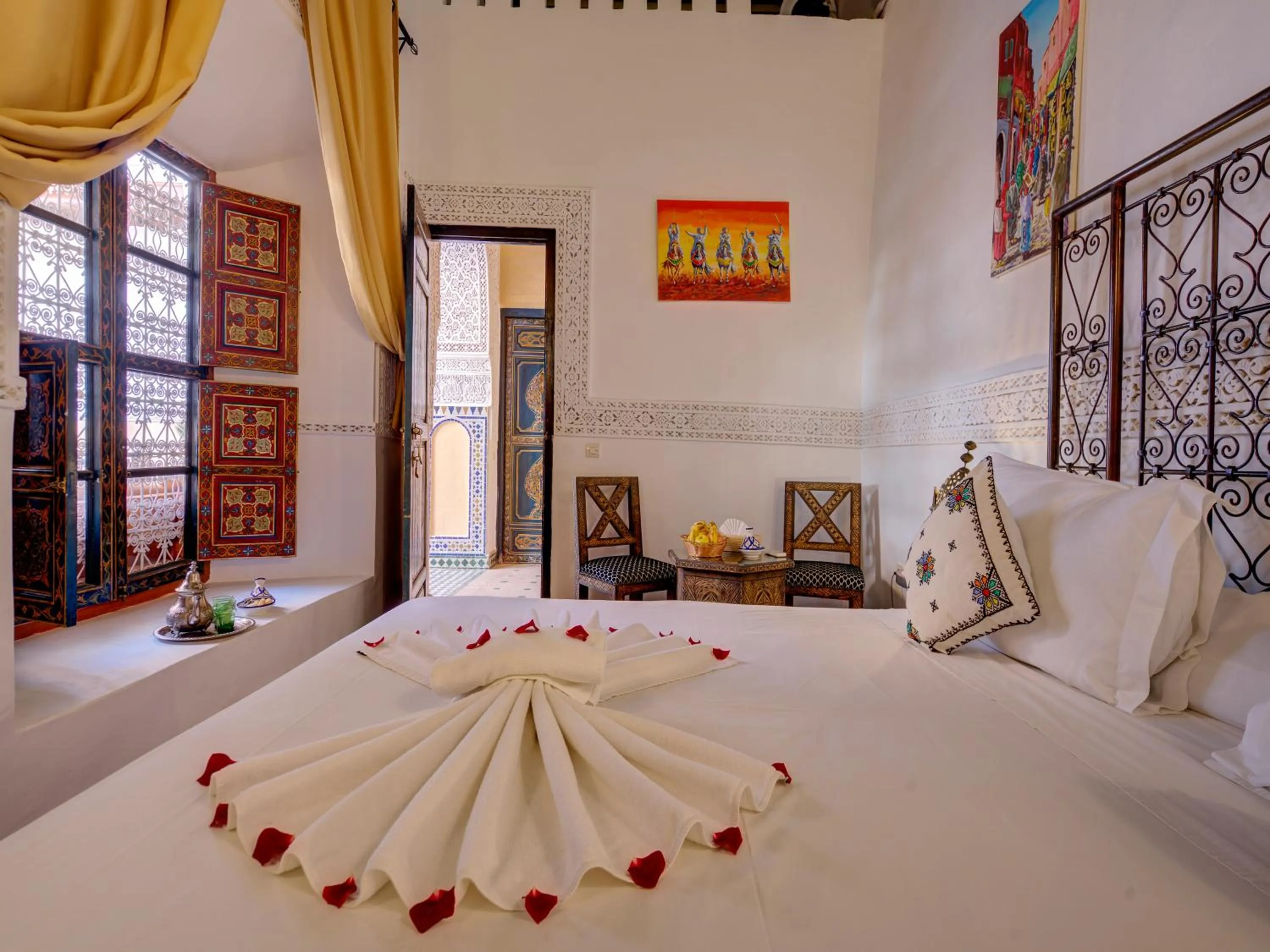 Photo of the whole room, Bed in Palais Tinmel Marrakech