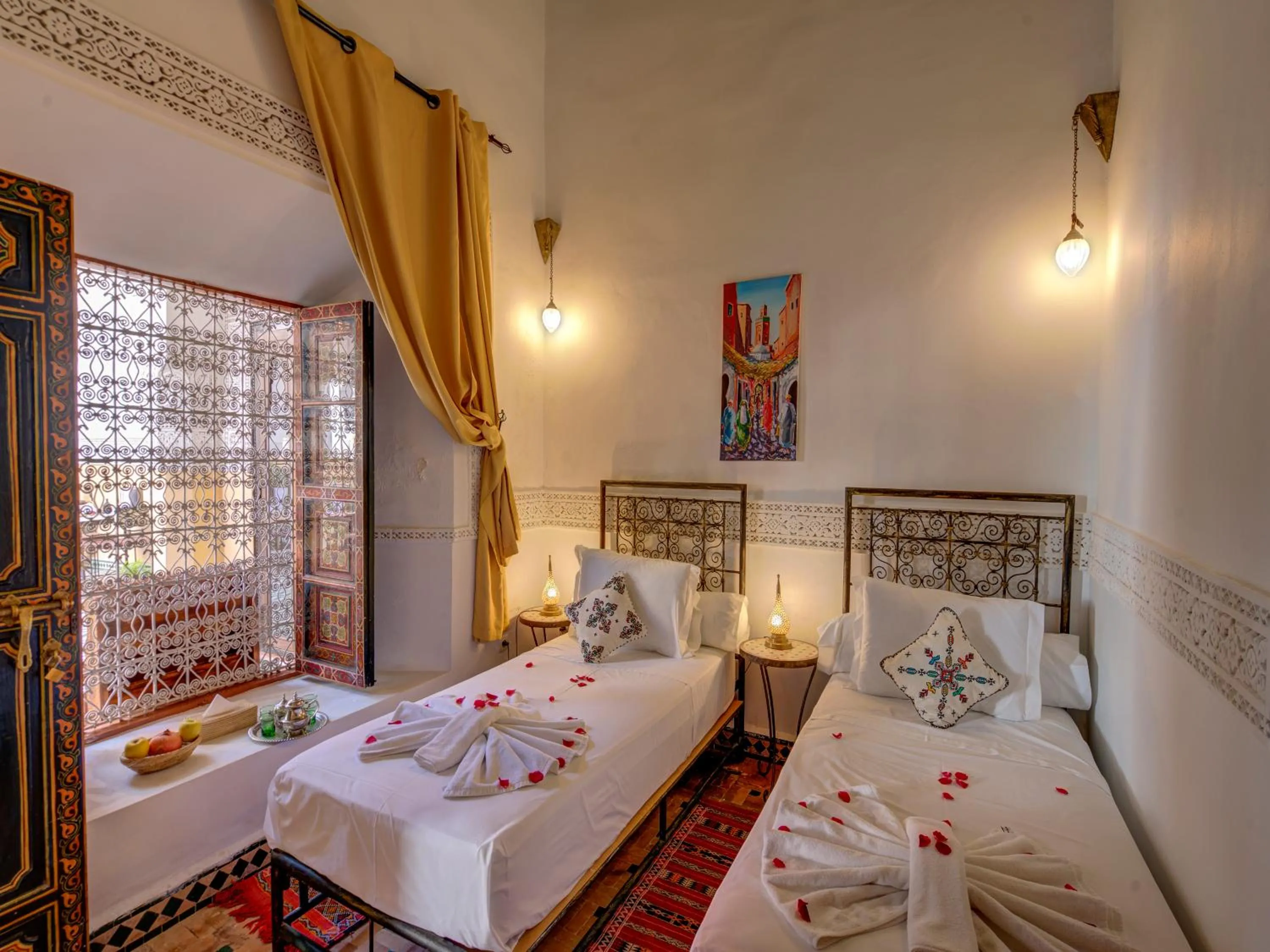 Bedroom, Bed in Palais Tinmel Marrakech