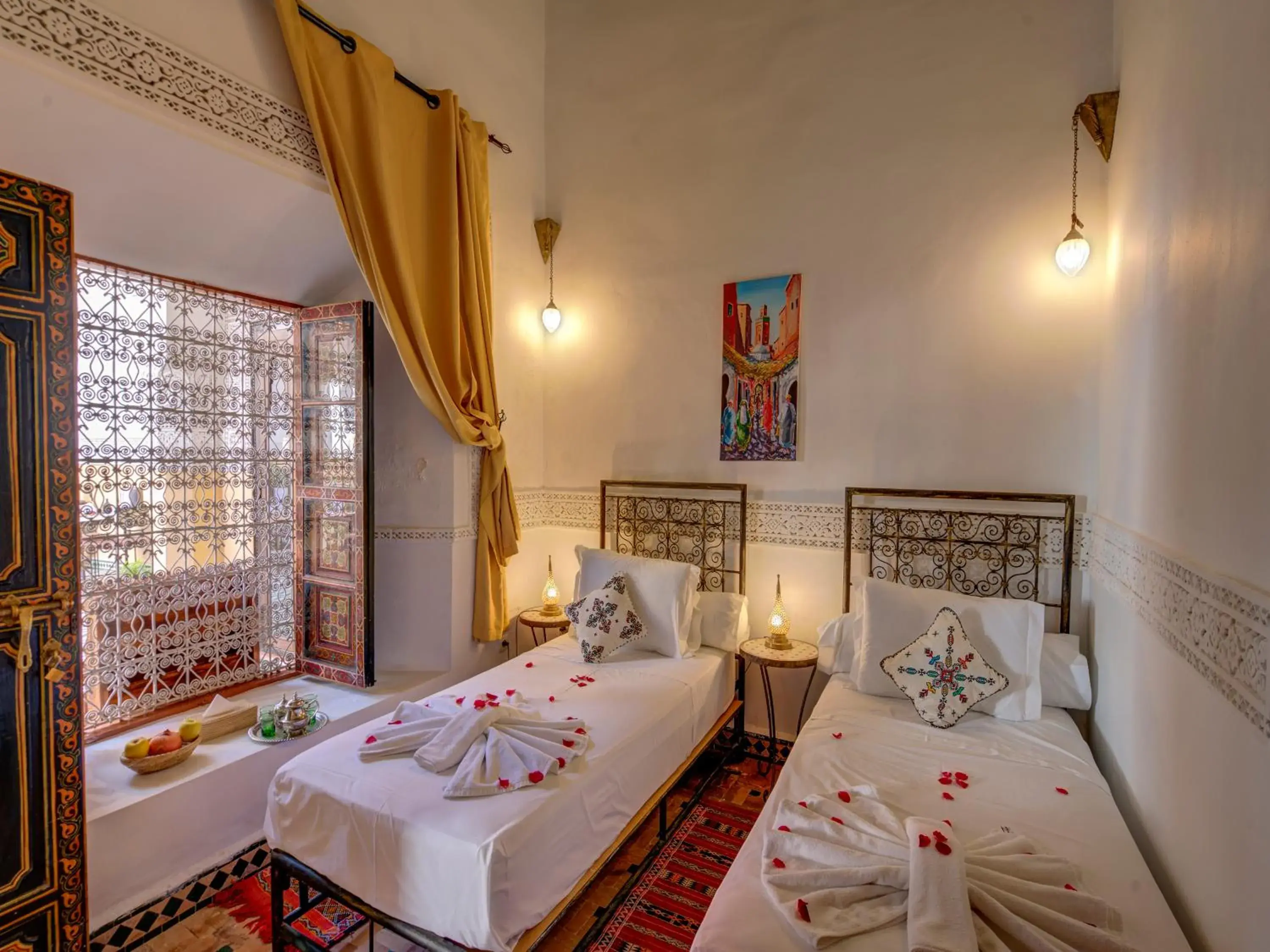 Bedroom, Bed in Palais Tinmel Marrakech Bedroom, Bed in Palais Tinmel Marrakech