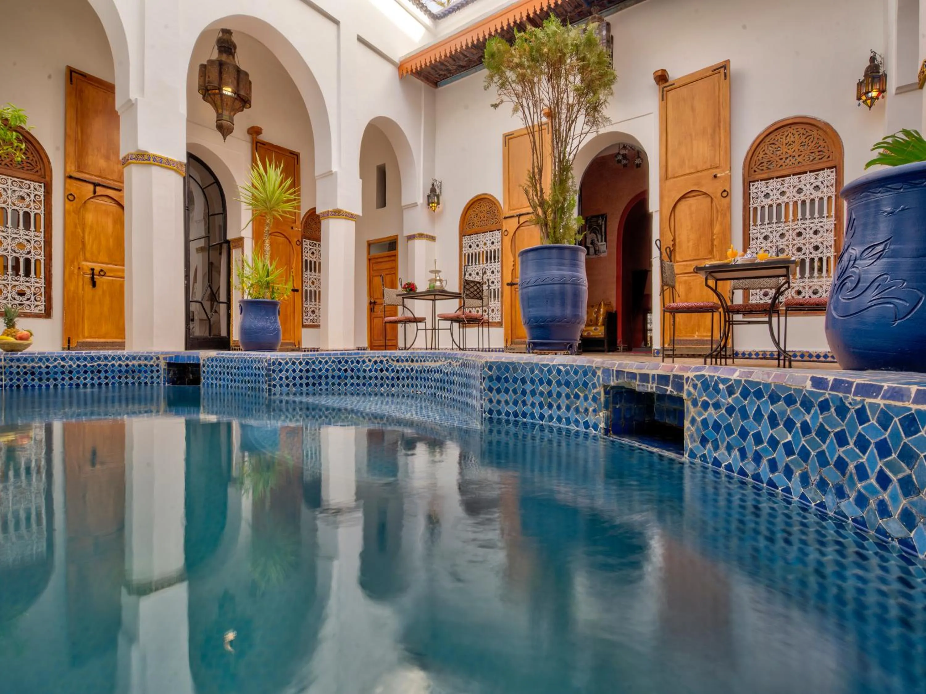 Swimming pool in Palais Tinmel Marrakech