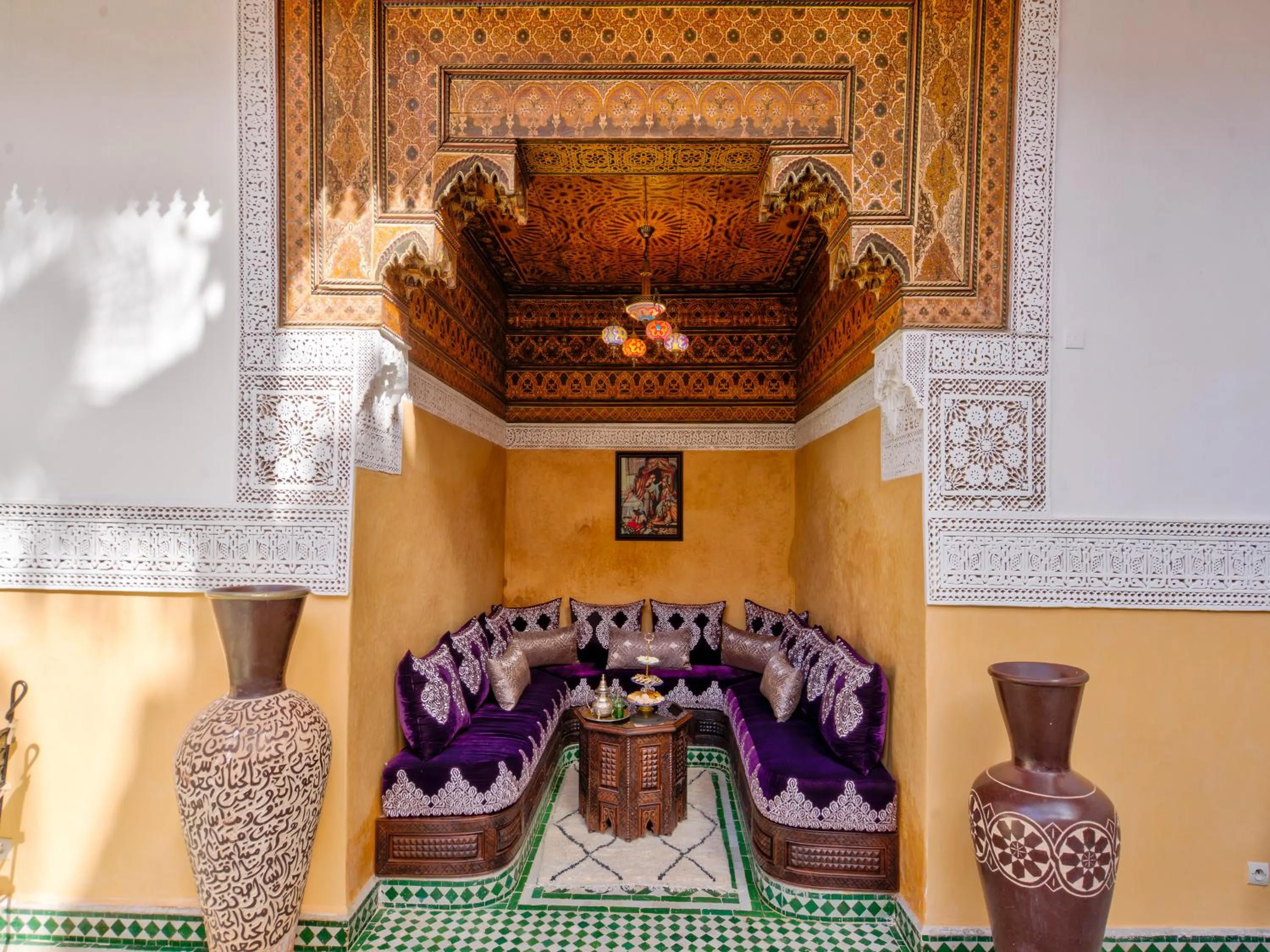 Living room in Palais Tinmel Marrakech