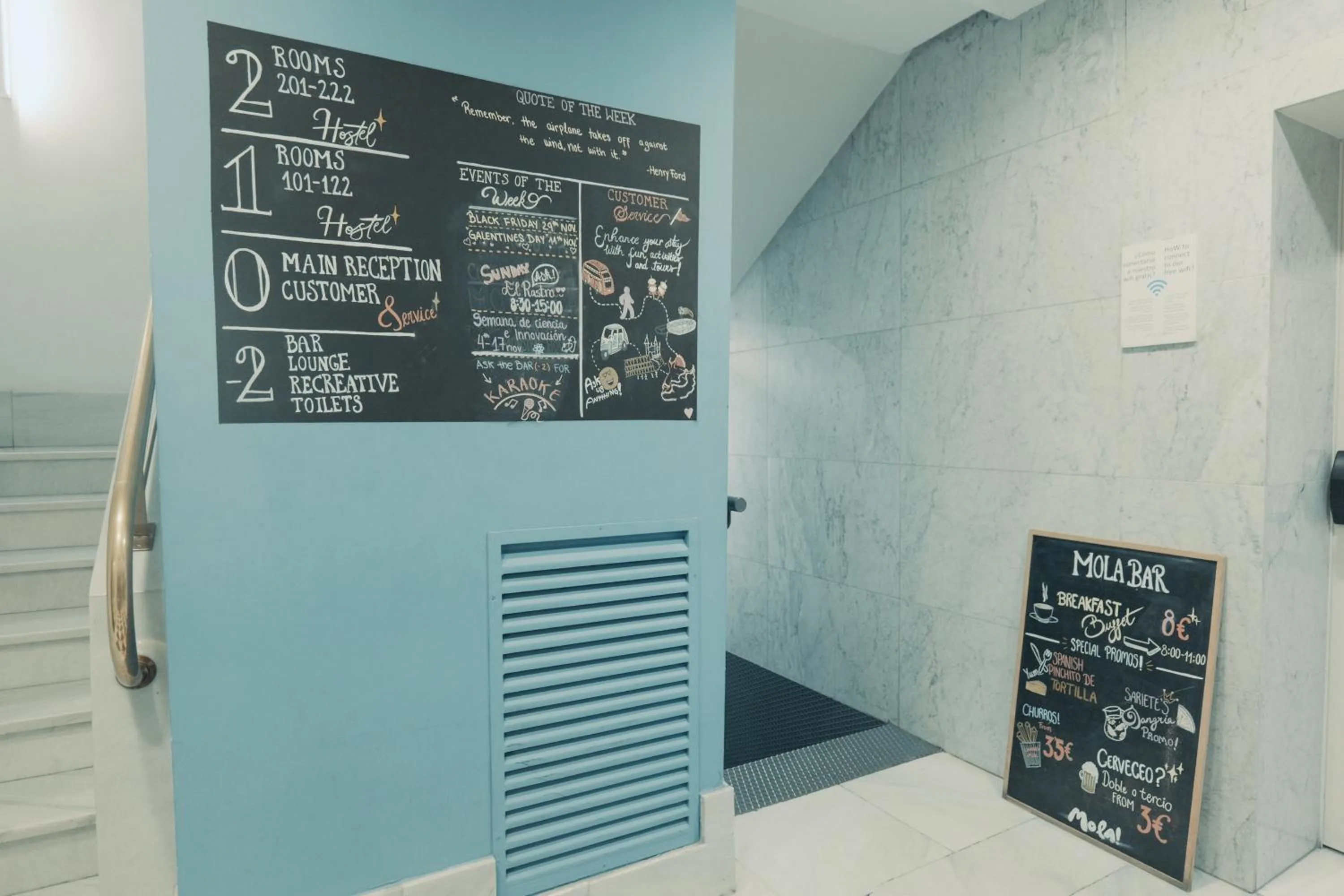 Shopping Area in Mola Hostel