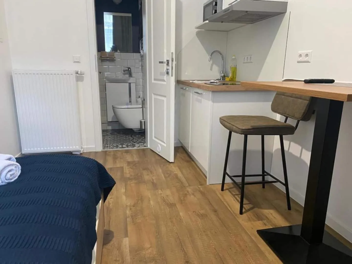 Kitchen or kitchenette in Aparthotel Lenau