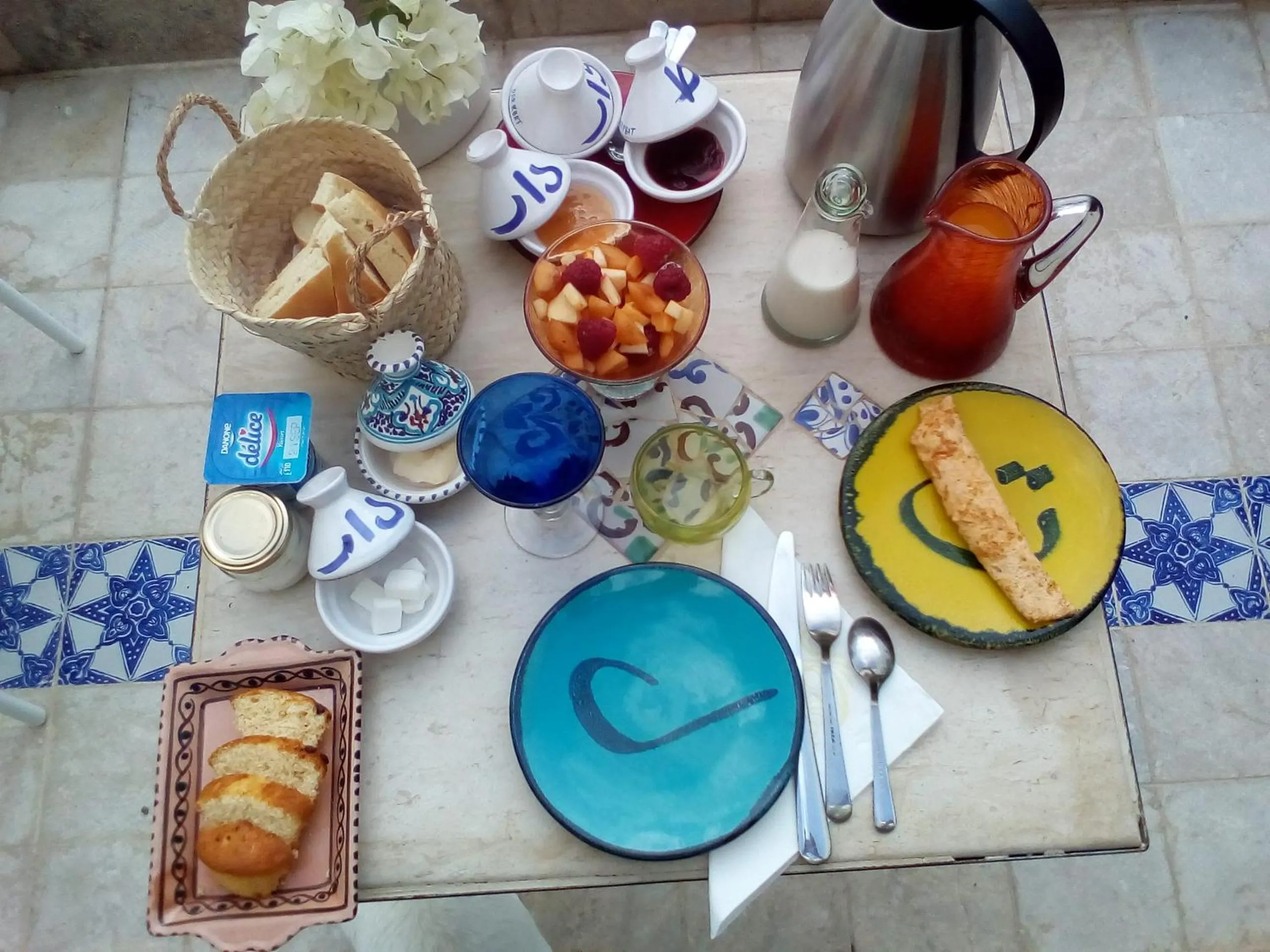 Food and drinks in Dar R'Bat, Maison d'Hôtes de charme