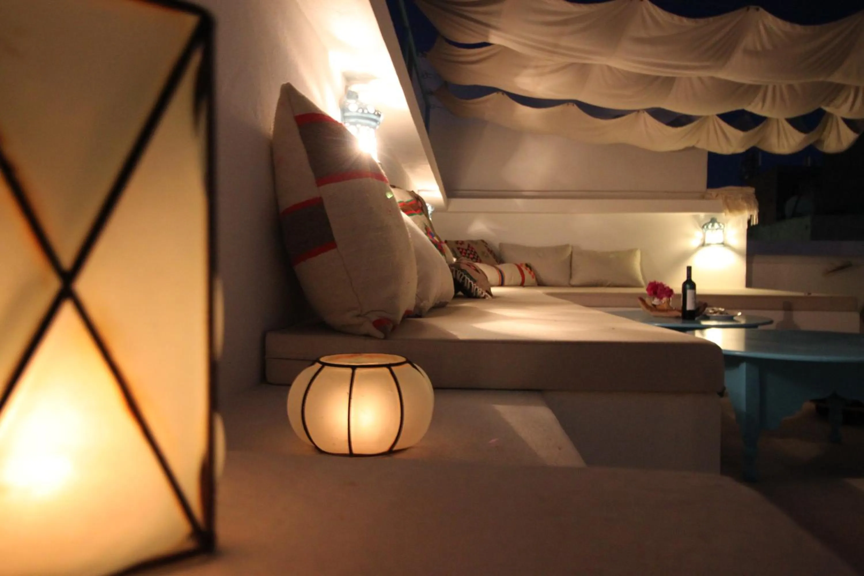 Patio, Bed in Dar R'Bat, Maison d'Hôtes de charme