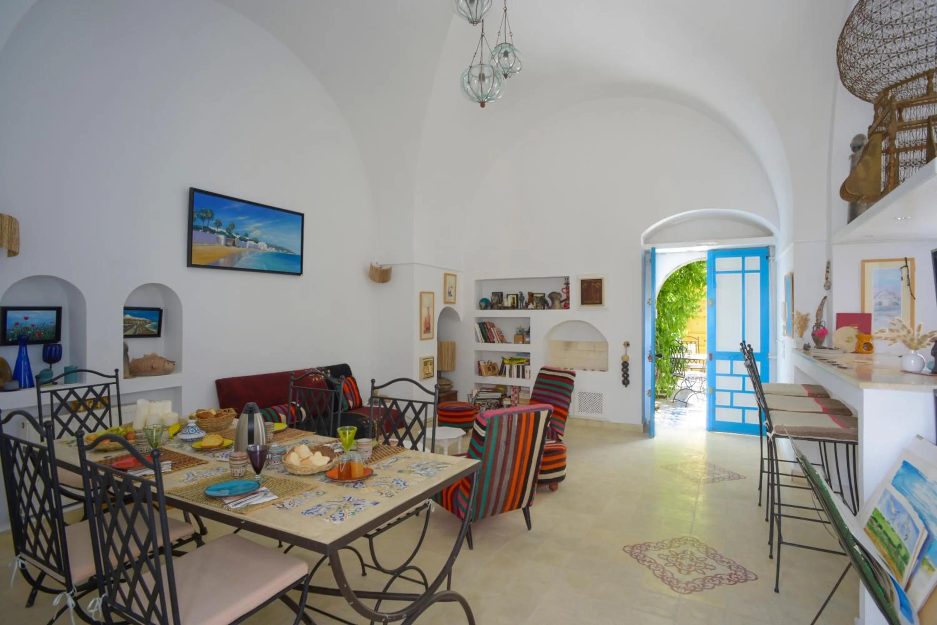 Communal lounge/ TV room in Dar R'Bat, Maison d'Hôtes de charme