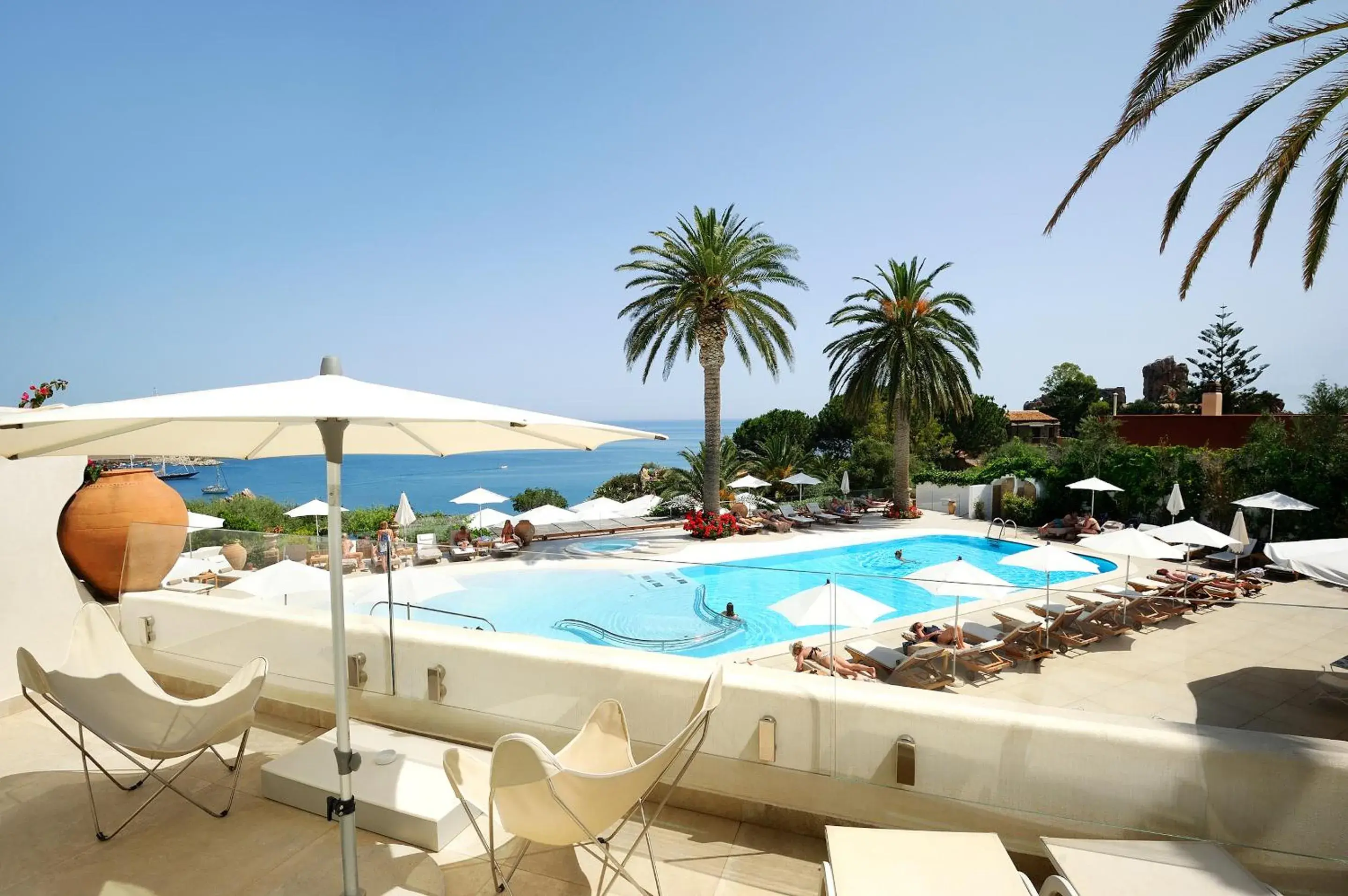 Balcony/Terrace, Swimming Pool in Le Calette N.5