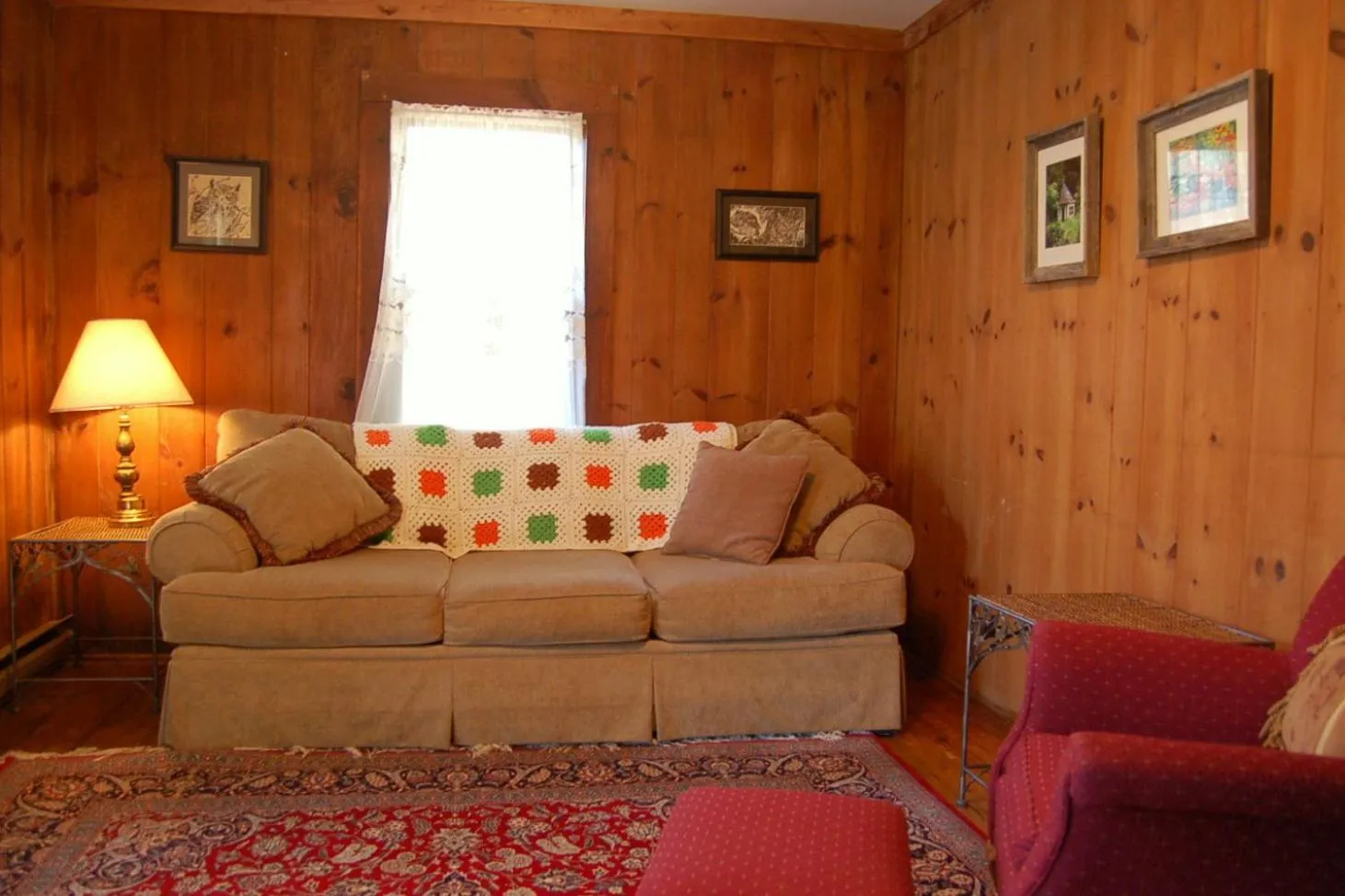 Living room in The Cabins at Healing Springs