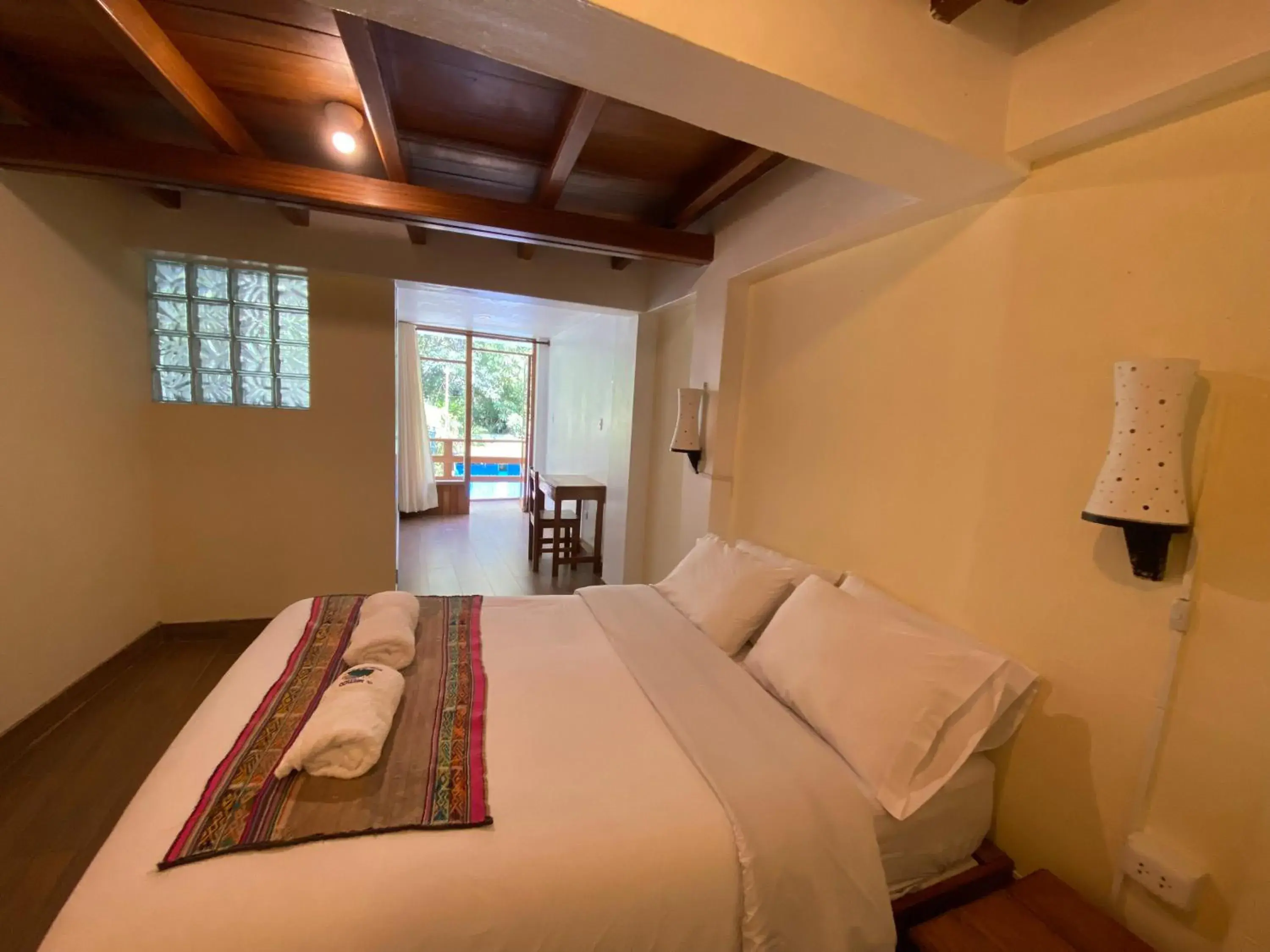 Double Room with Balcony and Private Bathroom - single occupancy in Mistico Machupicchu Eco B&B Double Room with Balcony and Private Bathroom - single occupancy in Mistico Machupicchu Eco B&B