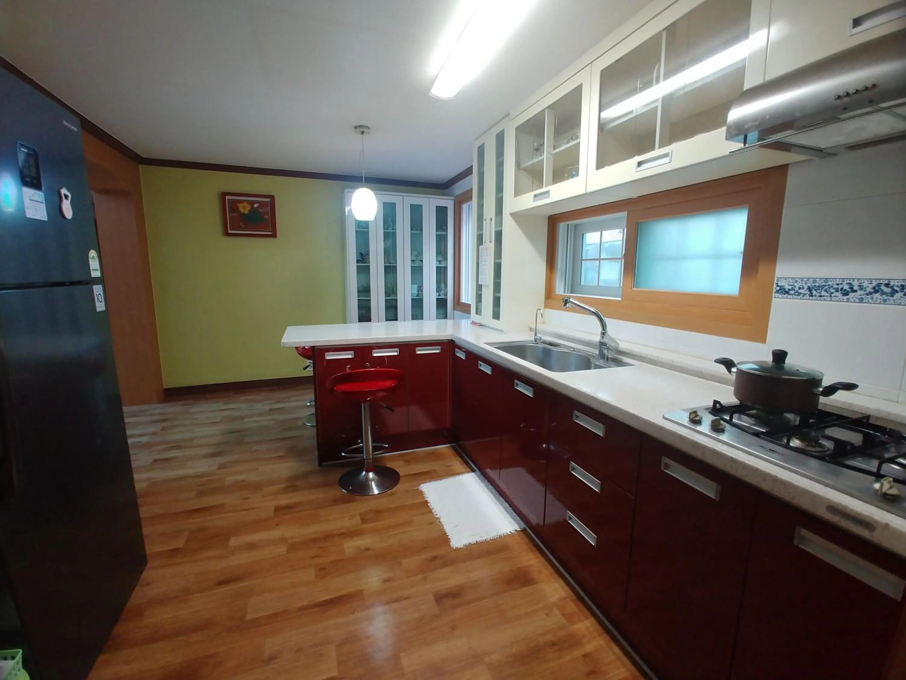 Kitchen or kitchenette in Beljari Pension