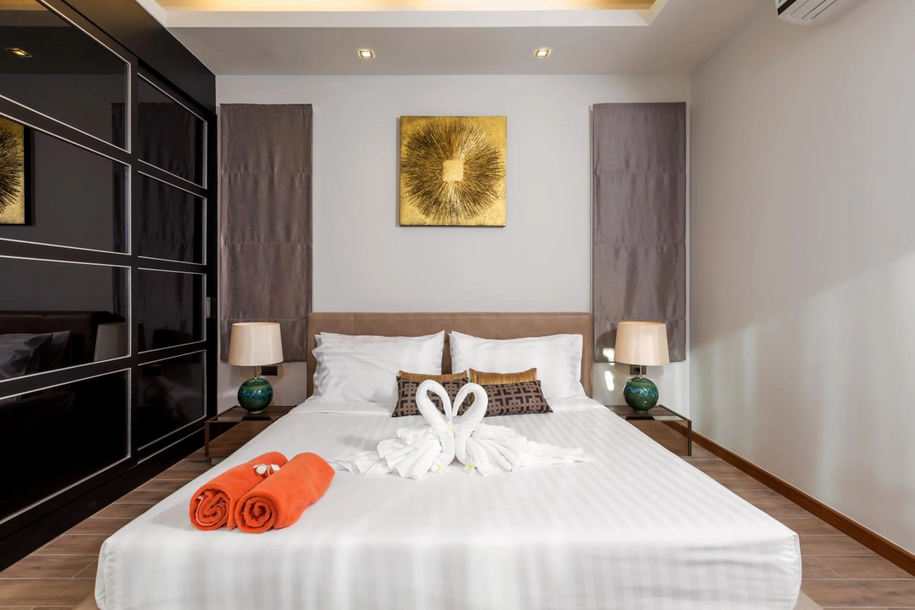 Bed in La Ville Phuket Pool Villa