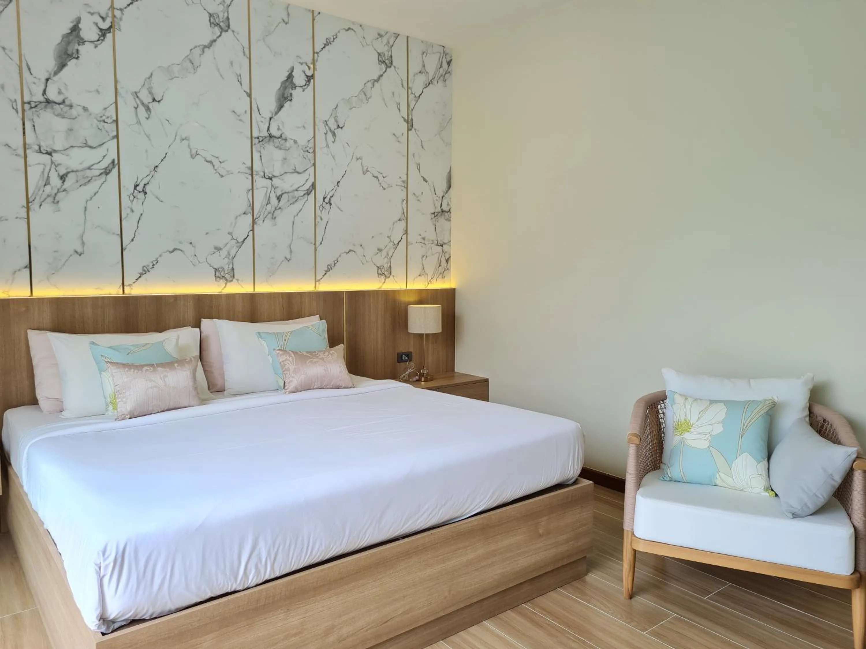 Bed in La Ville Phuket Pool Villa