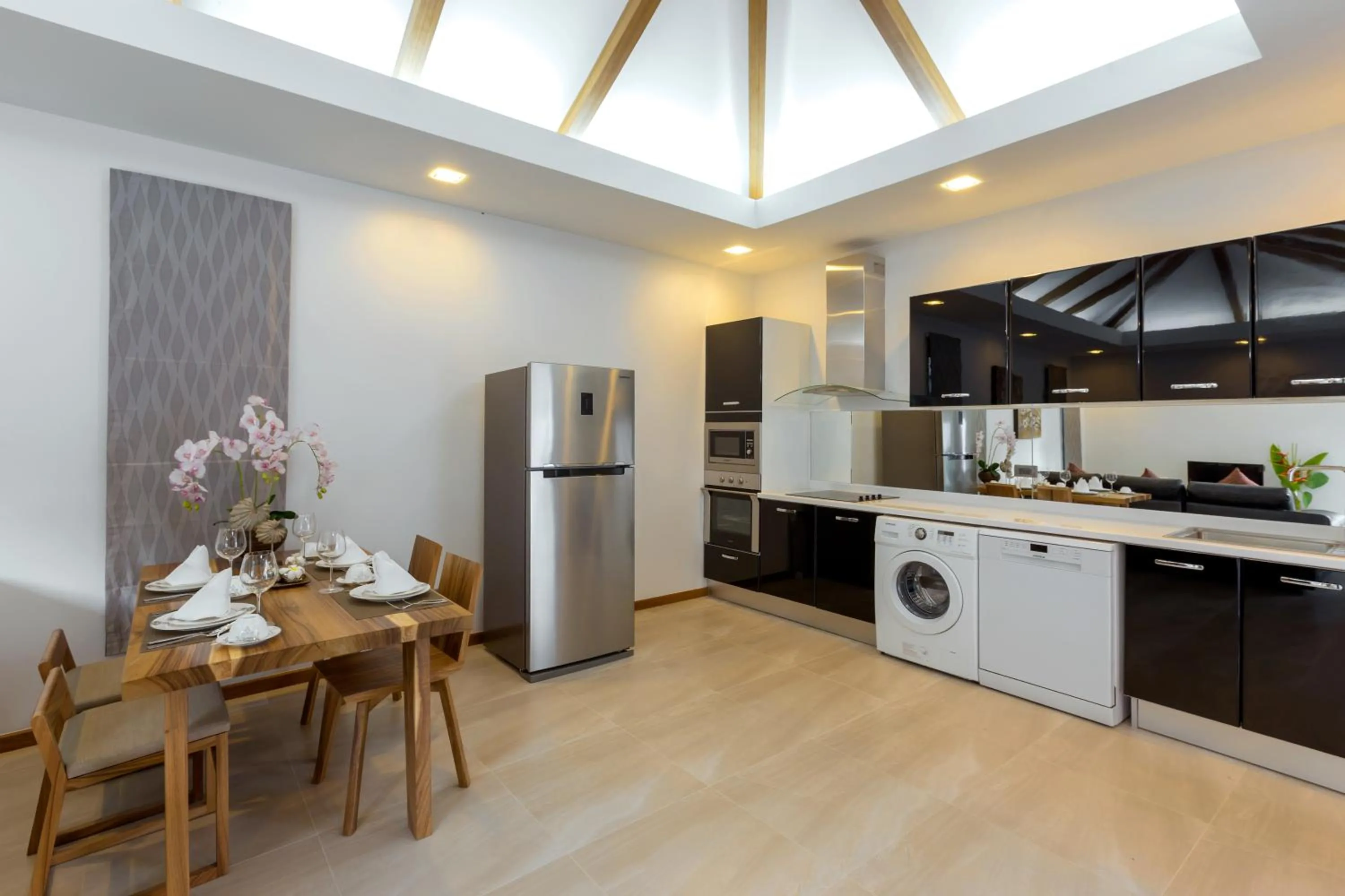 Kitchen or kitchenette in La Ville Phuket Pool Villa