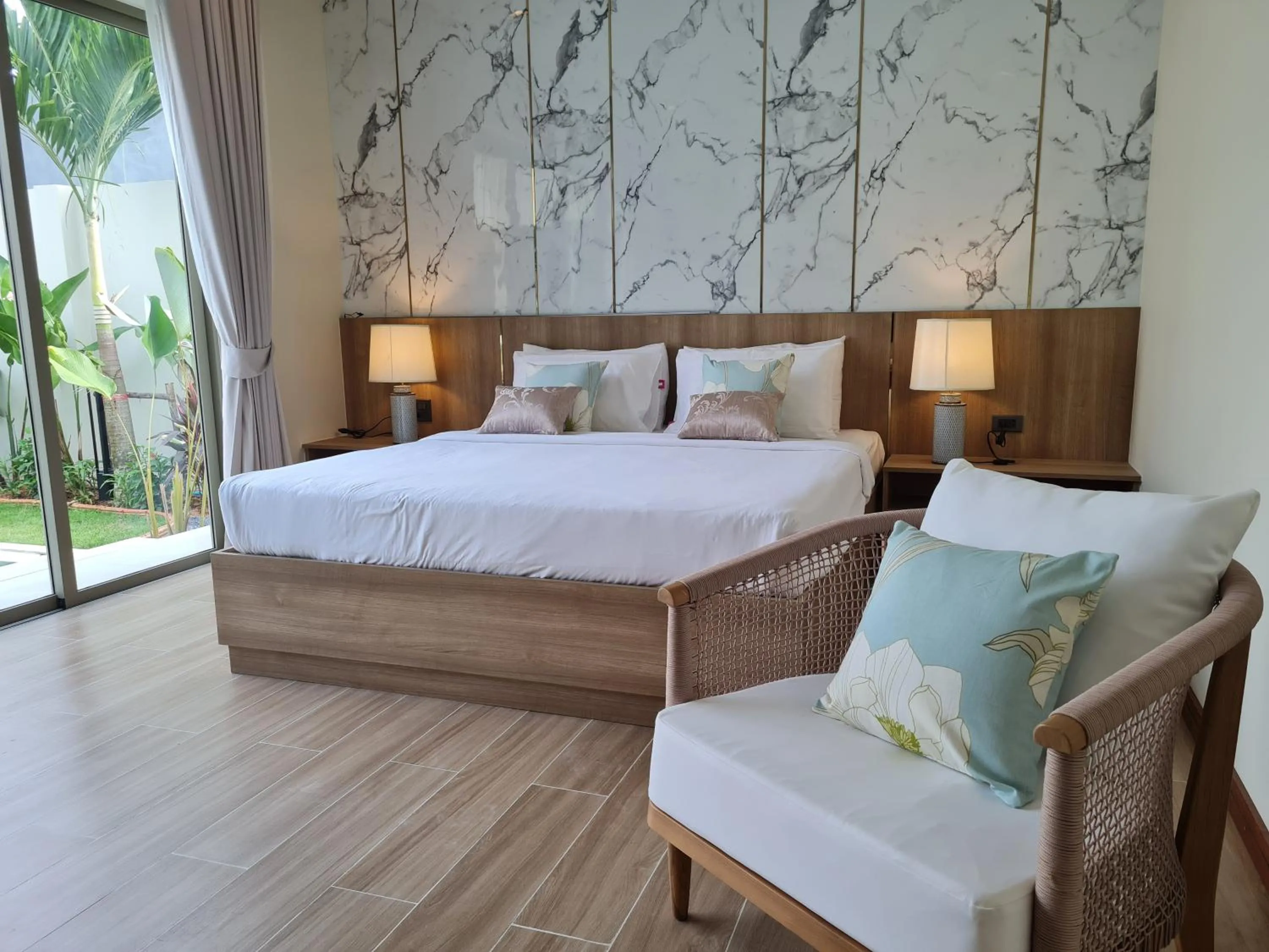 Bed in La Ville Phuket Pool Villa