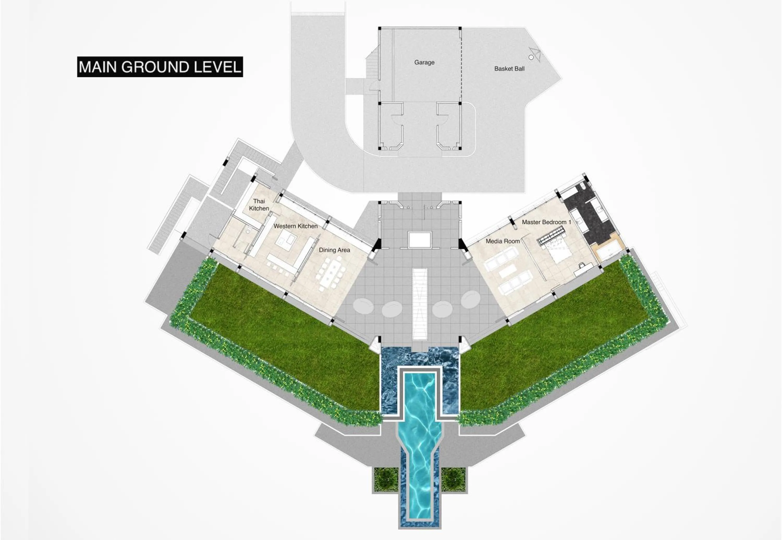 Floor plan in Villa Leelawadee