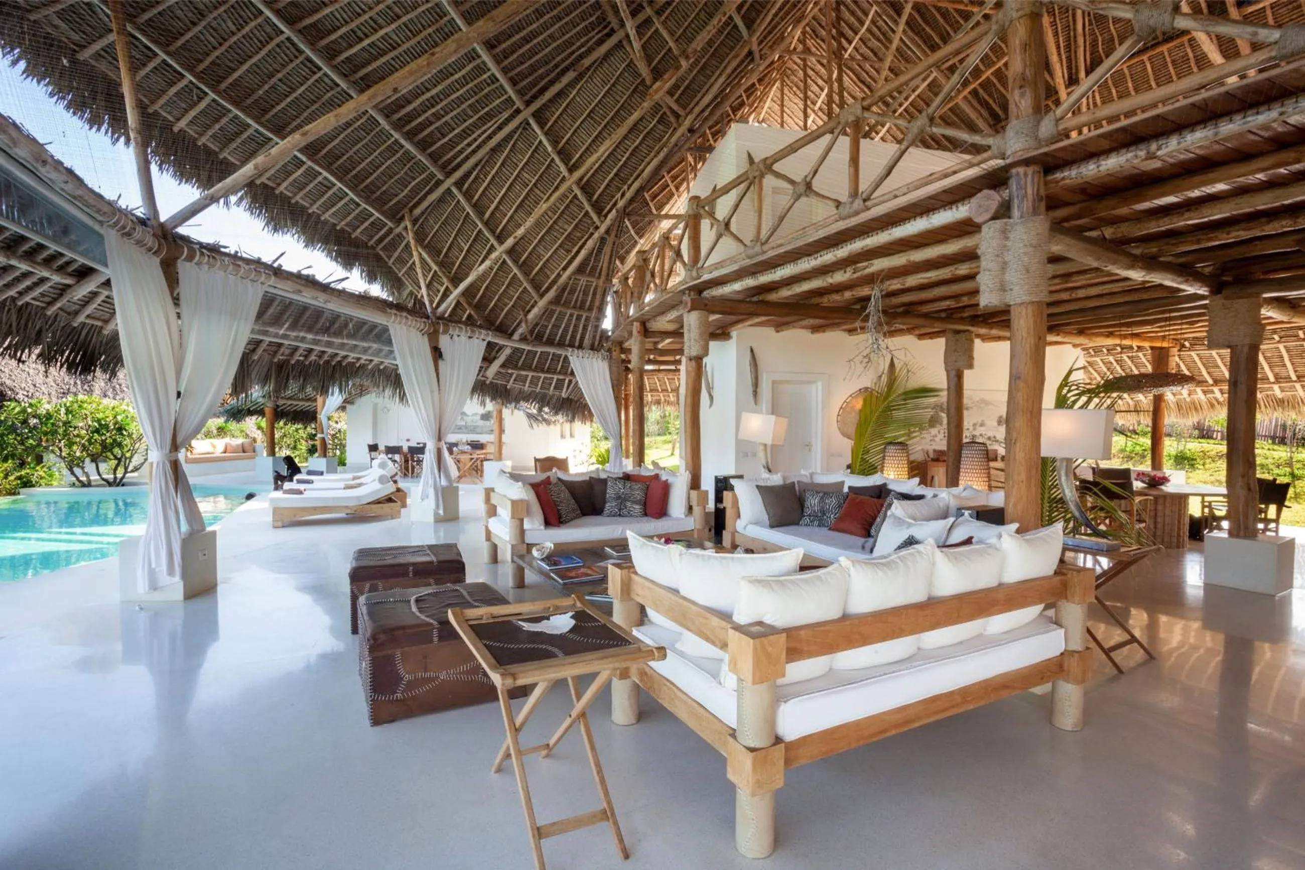 Communal lounge/ TV room in The Kasa Malindi
