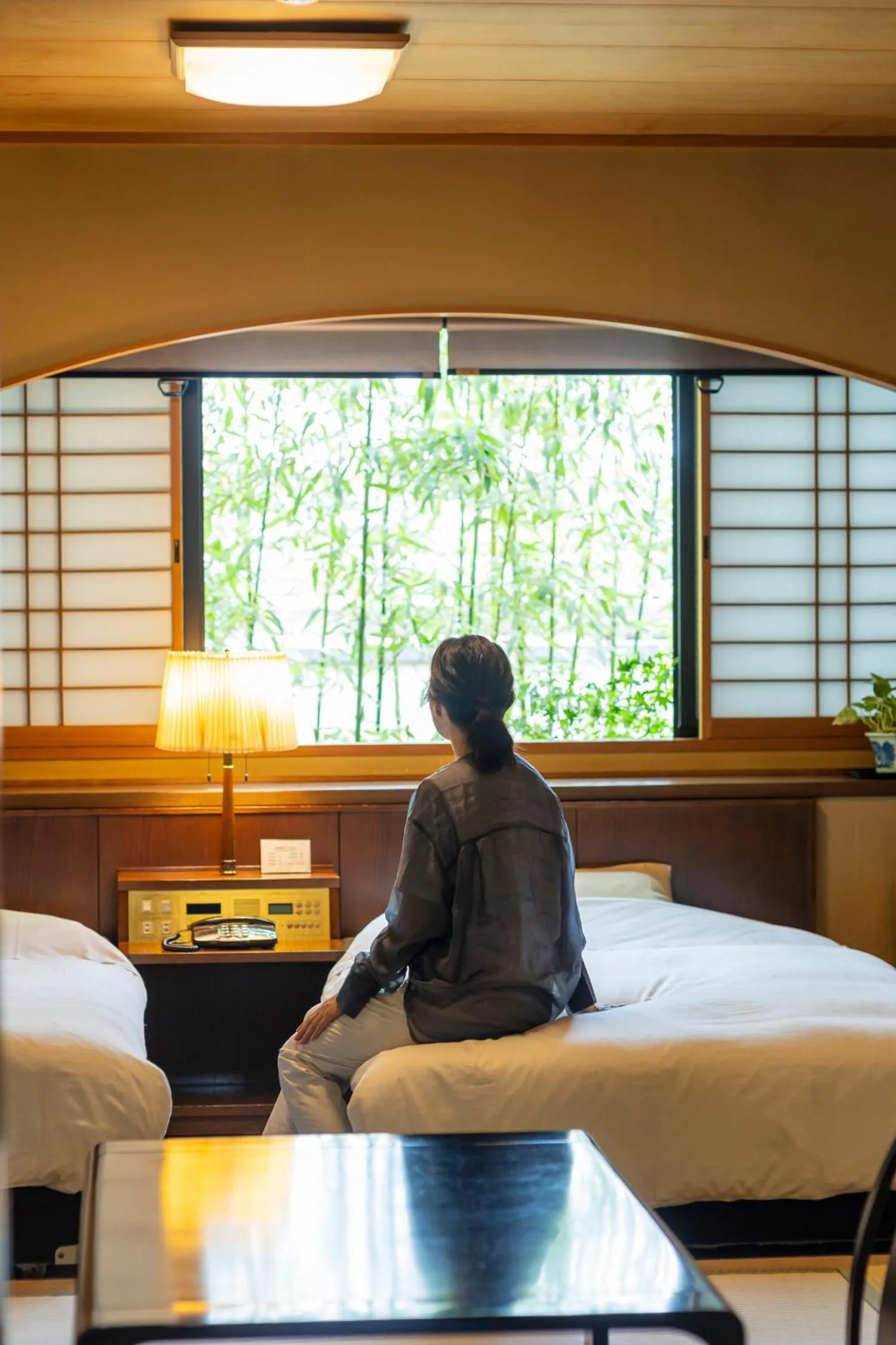 Bed in Hotel Kazahaya