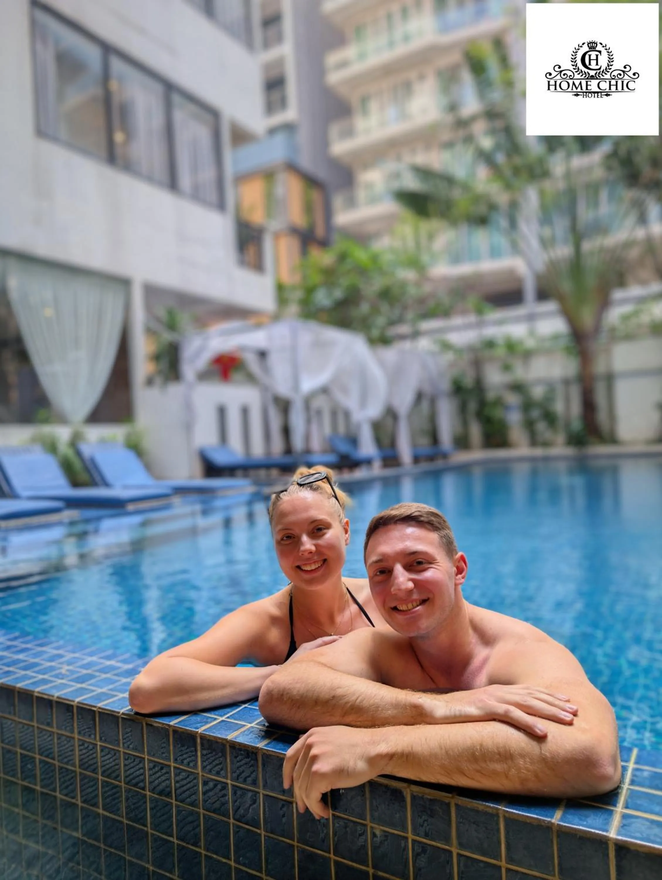 Pool view in Home Chic Hotel