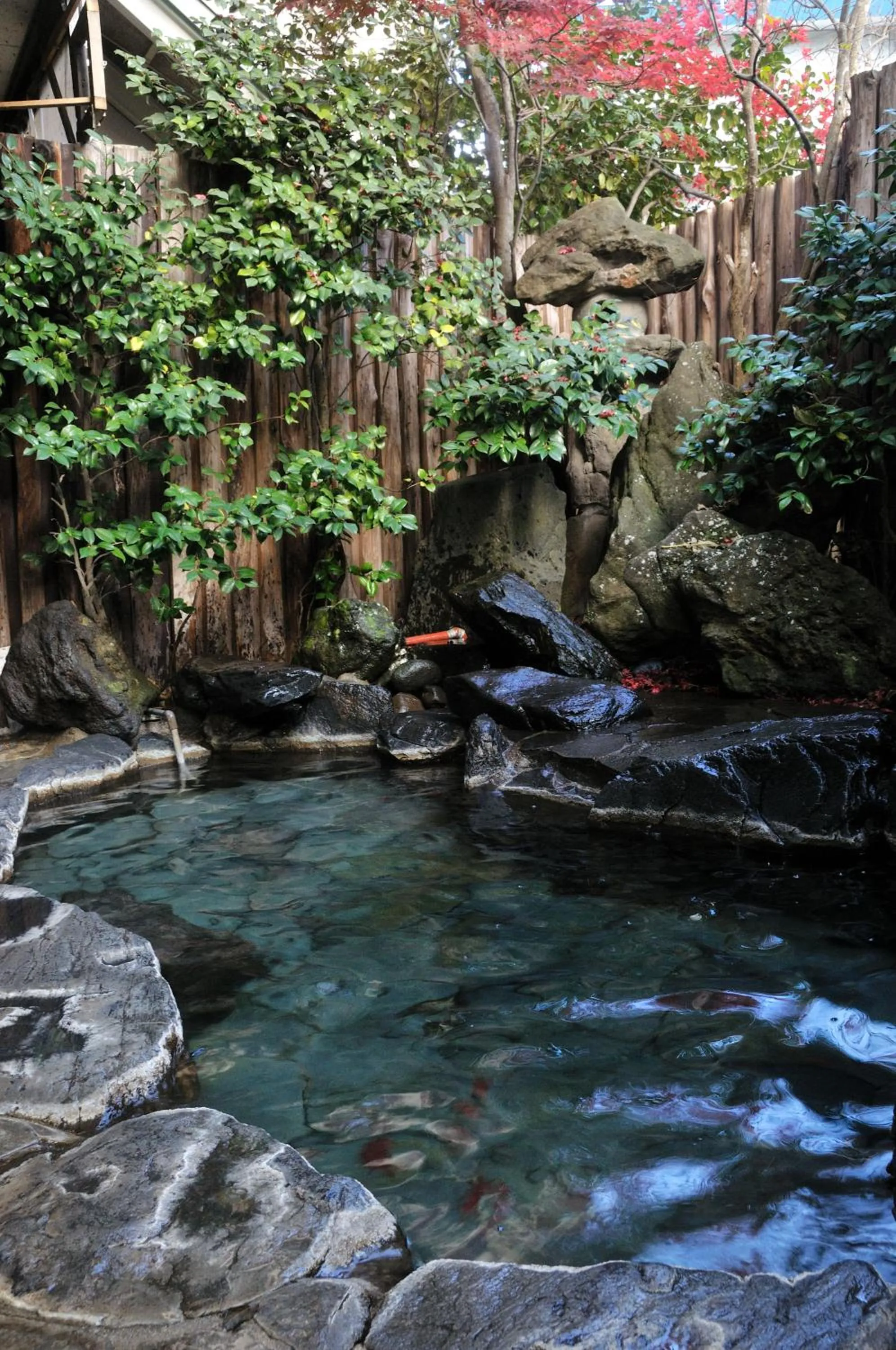 Open Air Bath in Tsubakikan